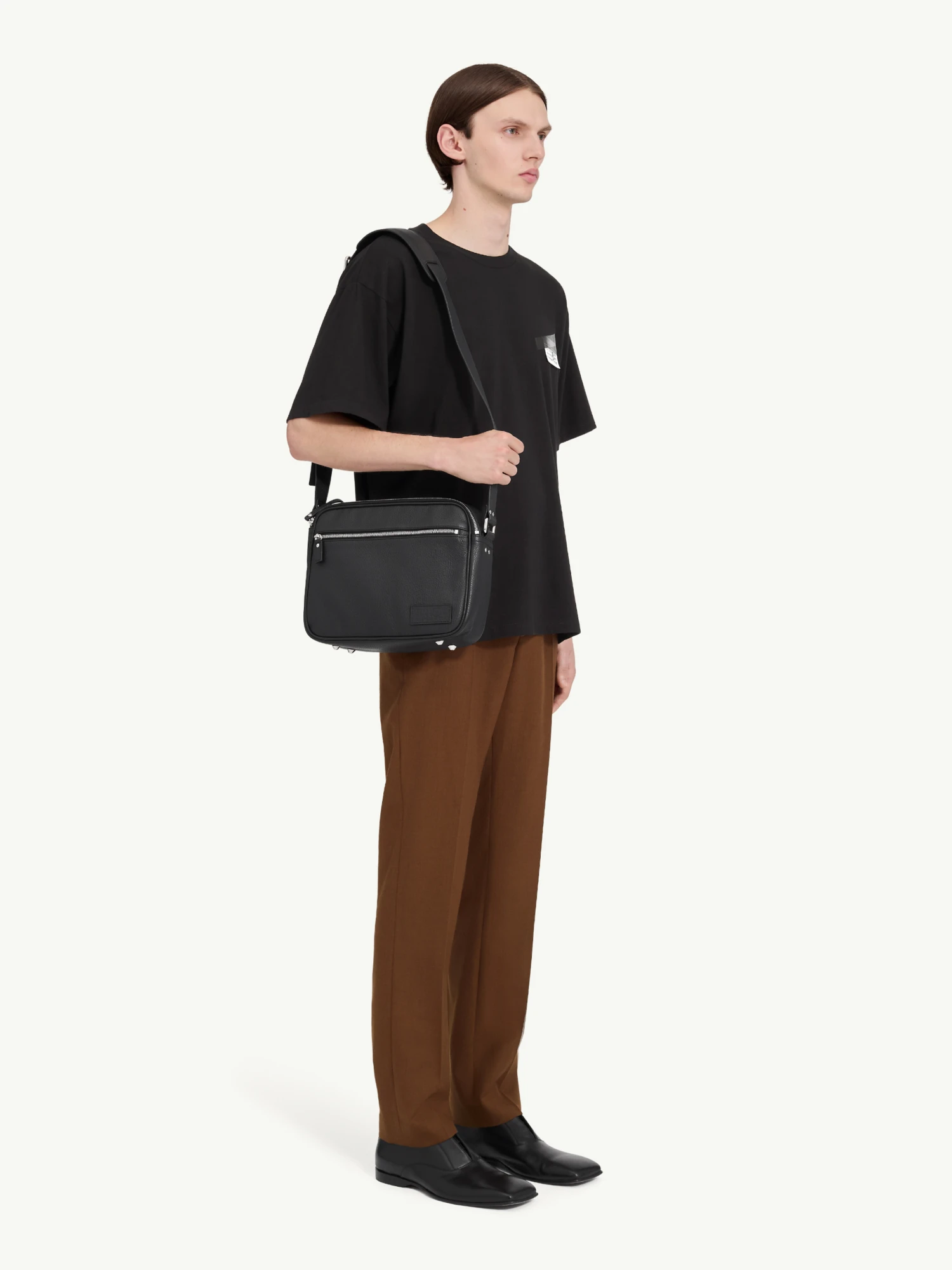 Футболка MM6 Maison Margiela Tape Logo Black