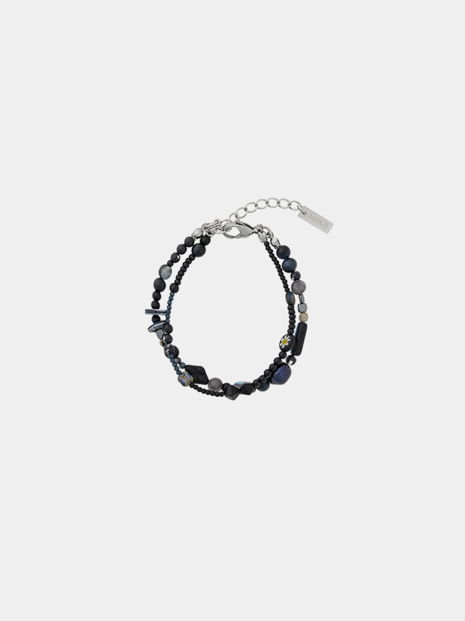 Браслет AJOBYAJO Black Light Beads Layered