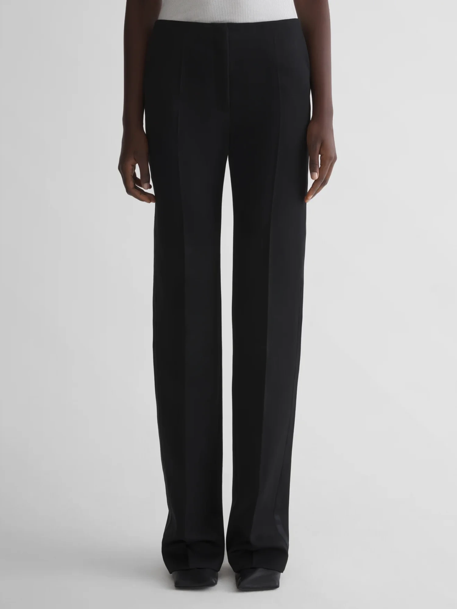 Женские брюки MUGLER Low Waist Tuxedo Black
