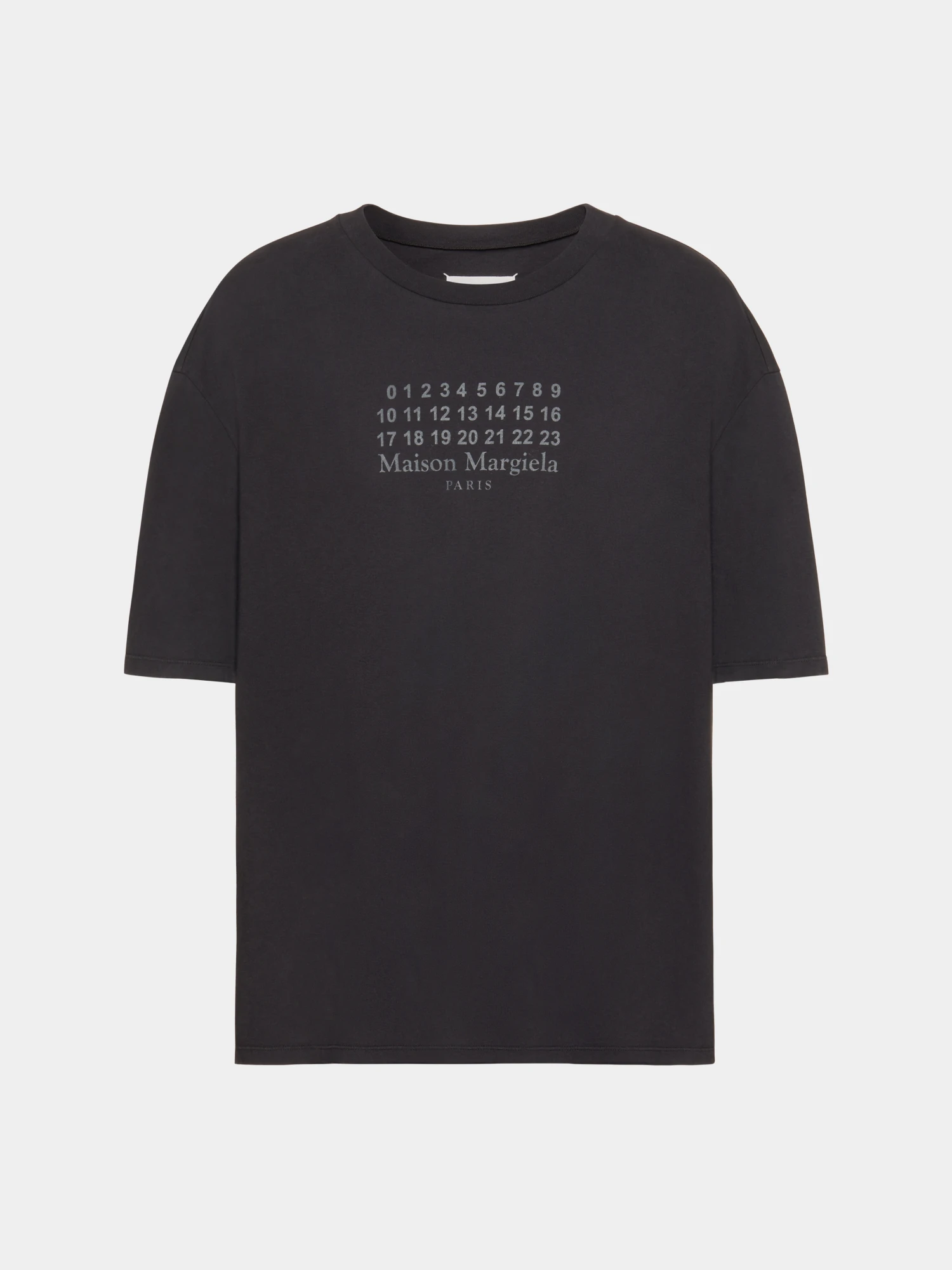 Футболка Maison Margiela Printed Logo Washed Black