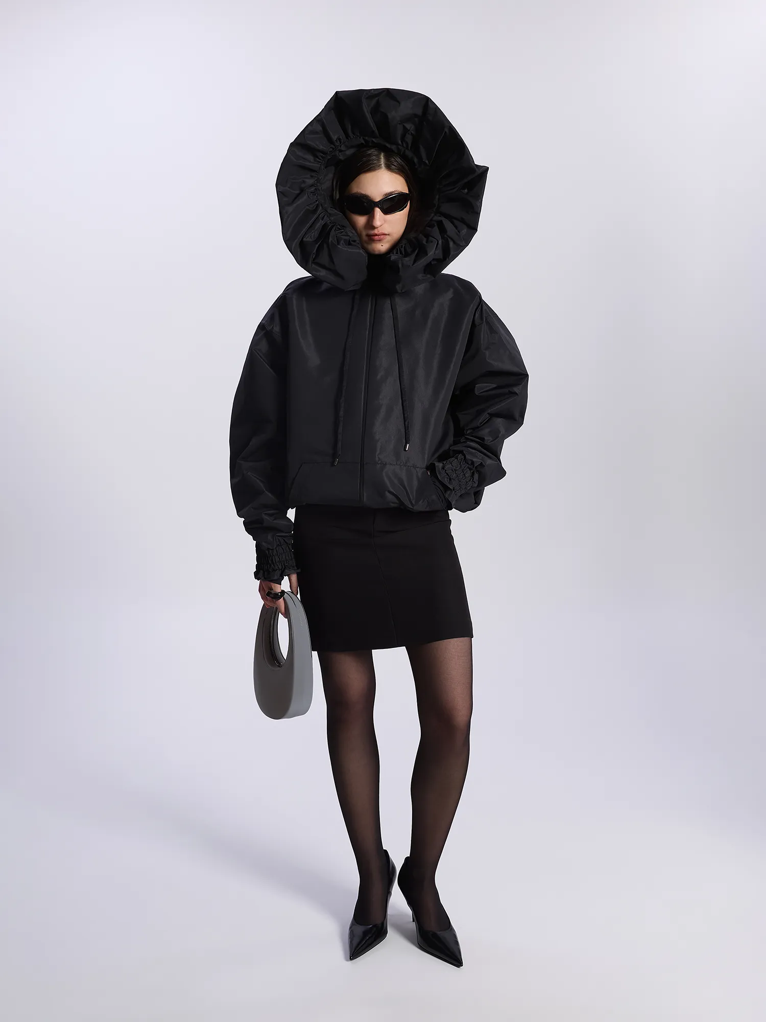 Куртка YUME YUME Zip Up Coat Nylon Black