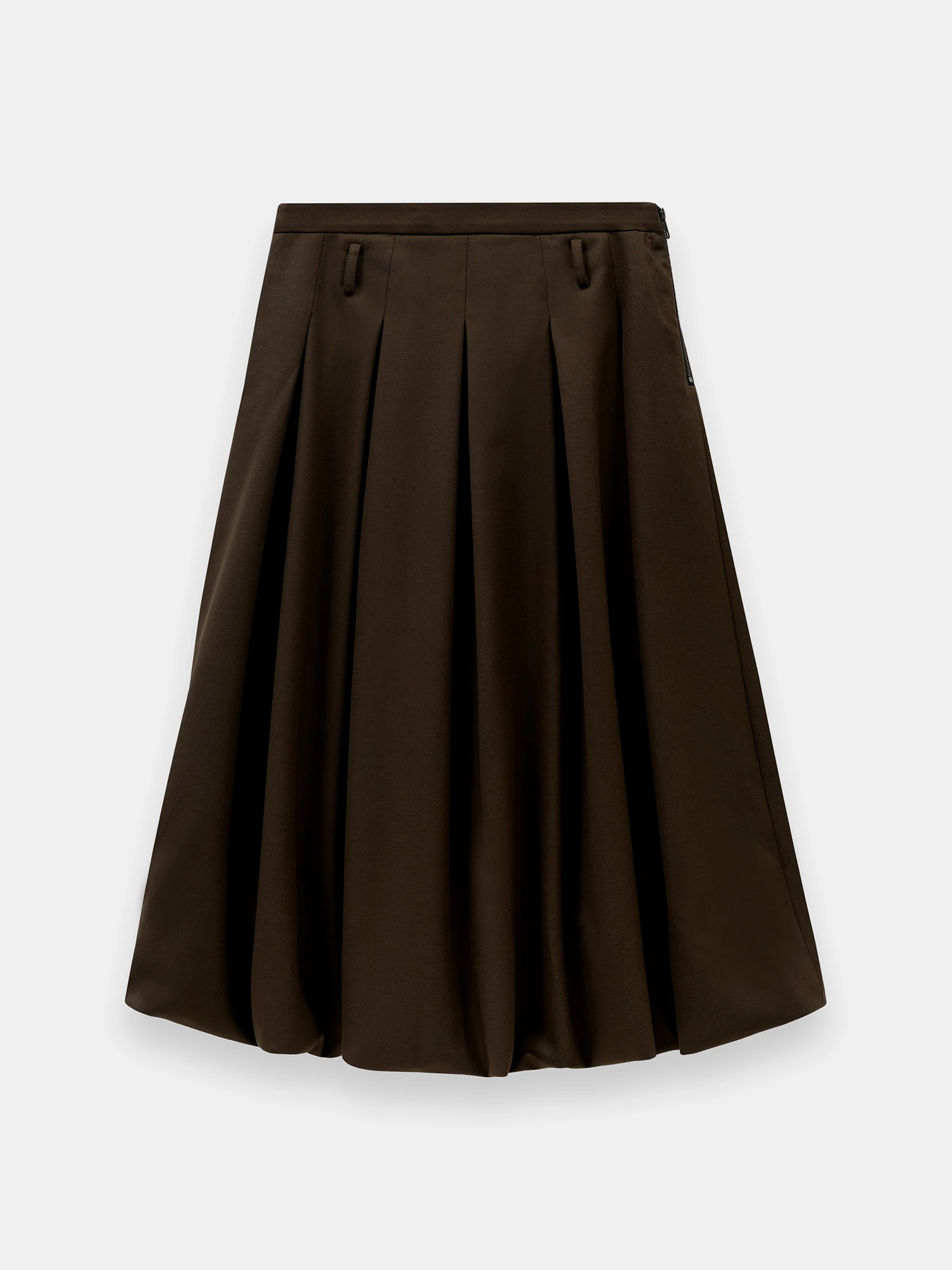 Женская юбка EPINGLER Bubble Pleats Check Brown