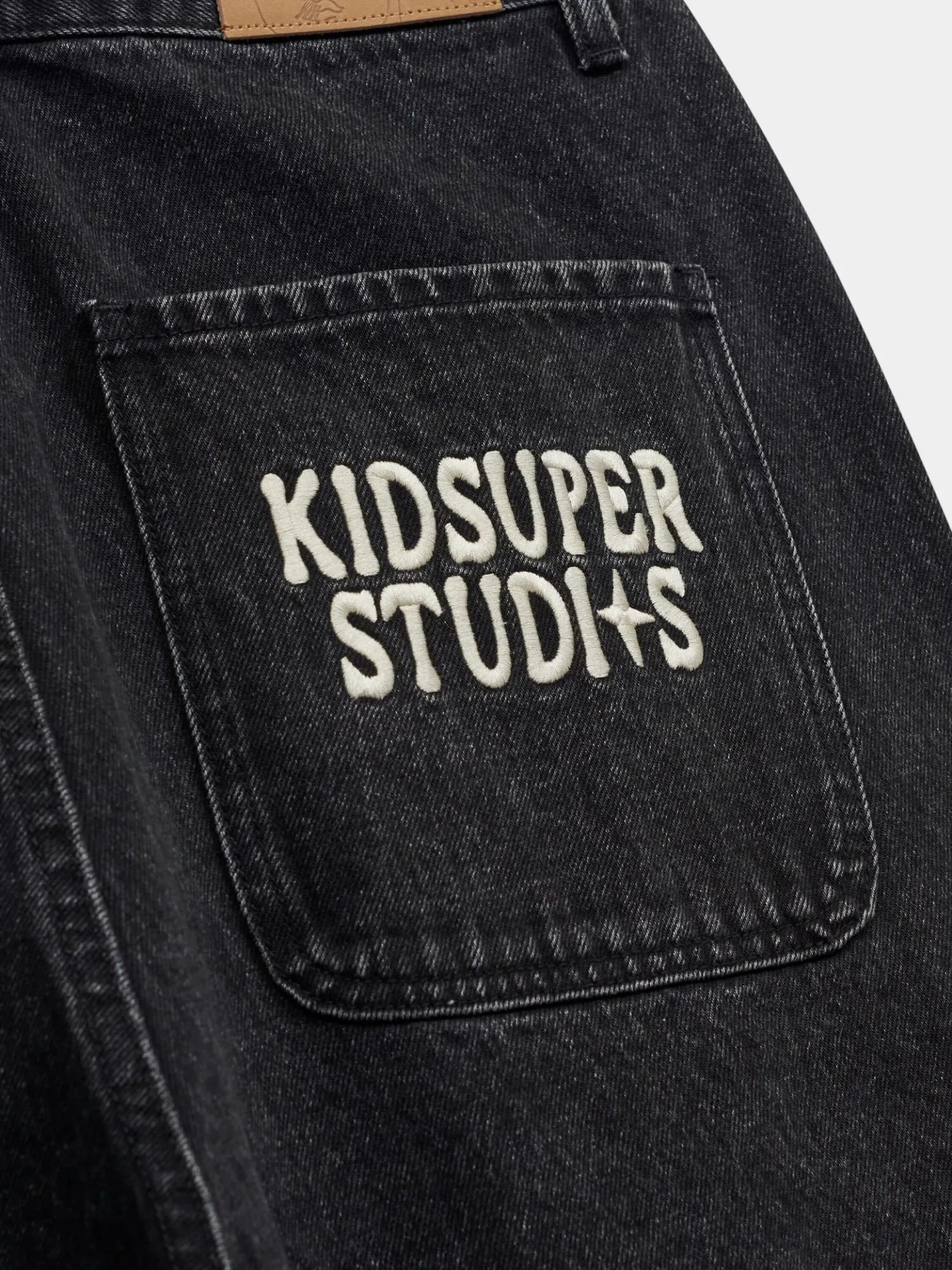 Шорты KidSuper Patches Denim Short Black