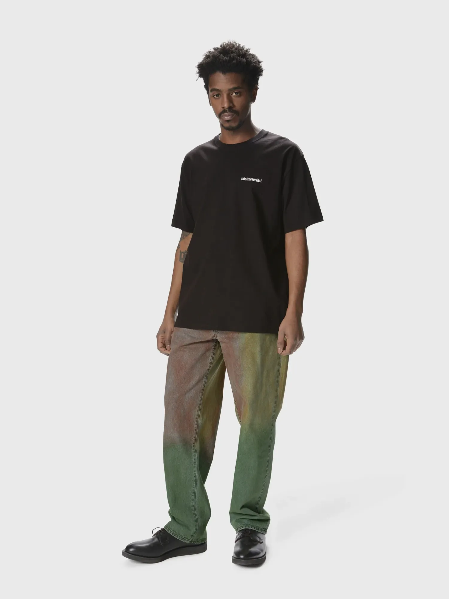 Футболка thisisneverthat 4 Panels Tee Off Black