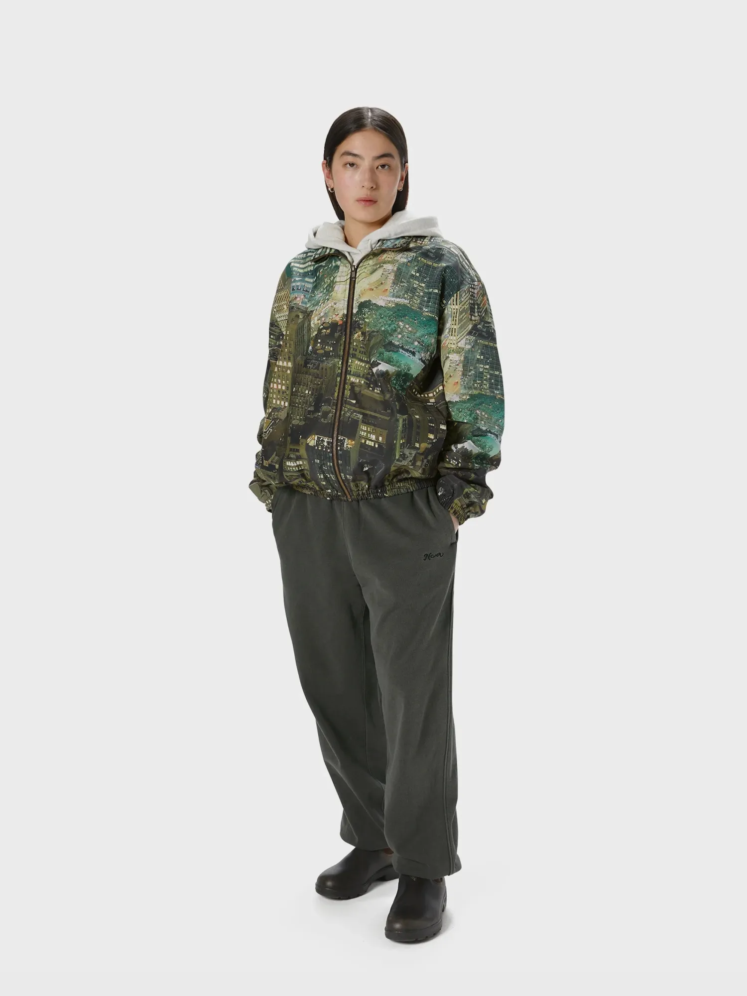 Брюки thisisneverthat Overdyed Sweatpant Charcoal