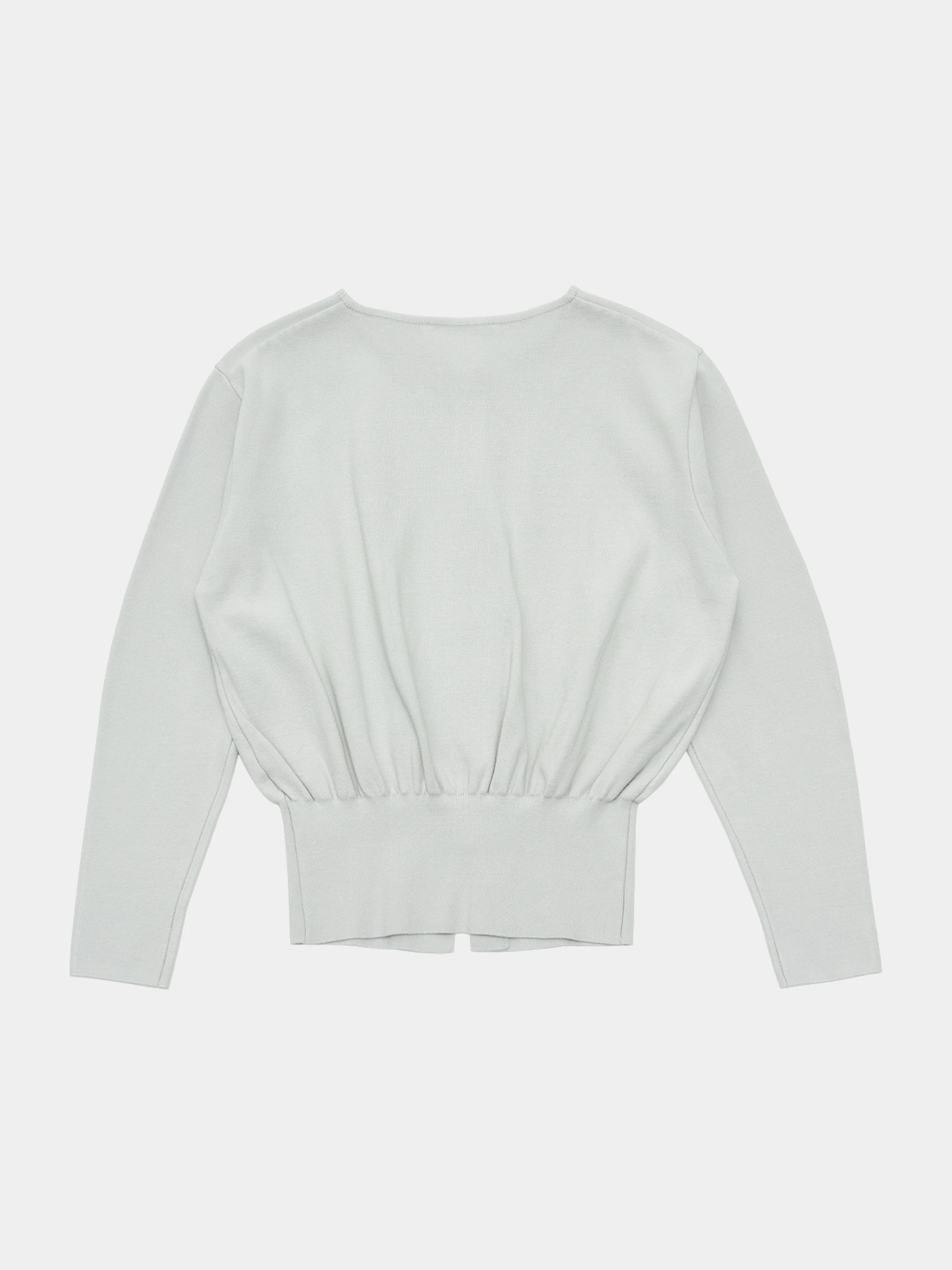 Женский кардиган AMOMENTO Round Sleeve Shirred Cardigan Mint