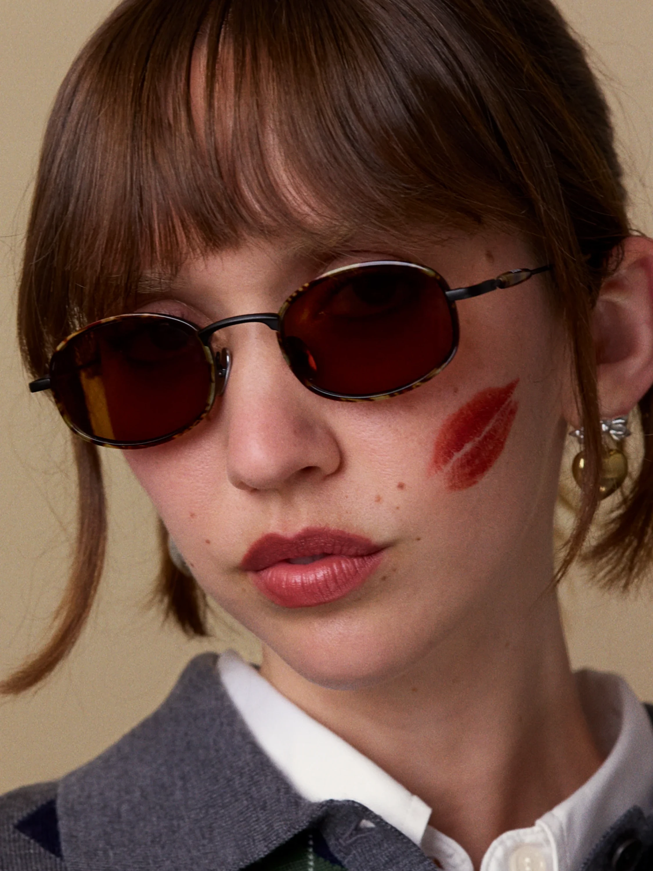 Очки Bonnie Clyde Bicycle Black & Brown Lens
