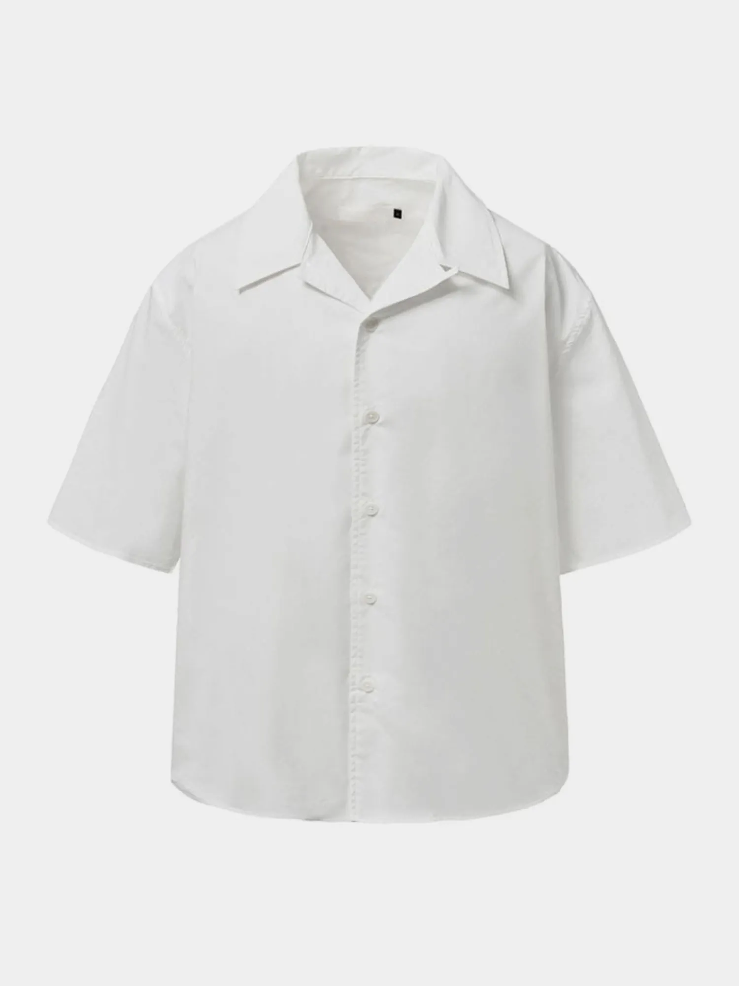 Рубашка AMOMENTO Open Collar Half White