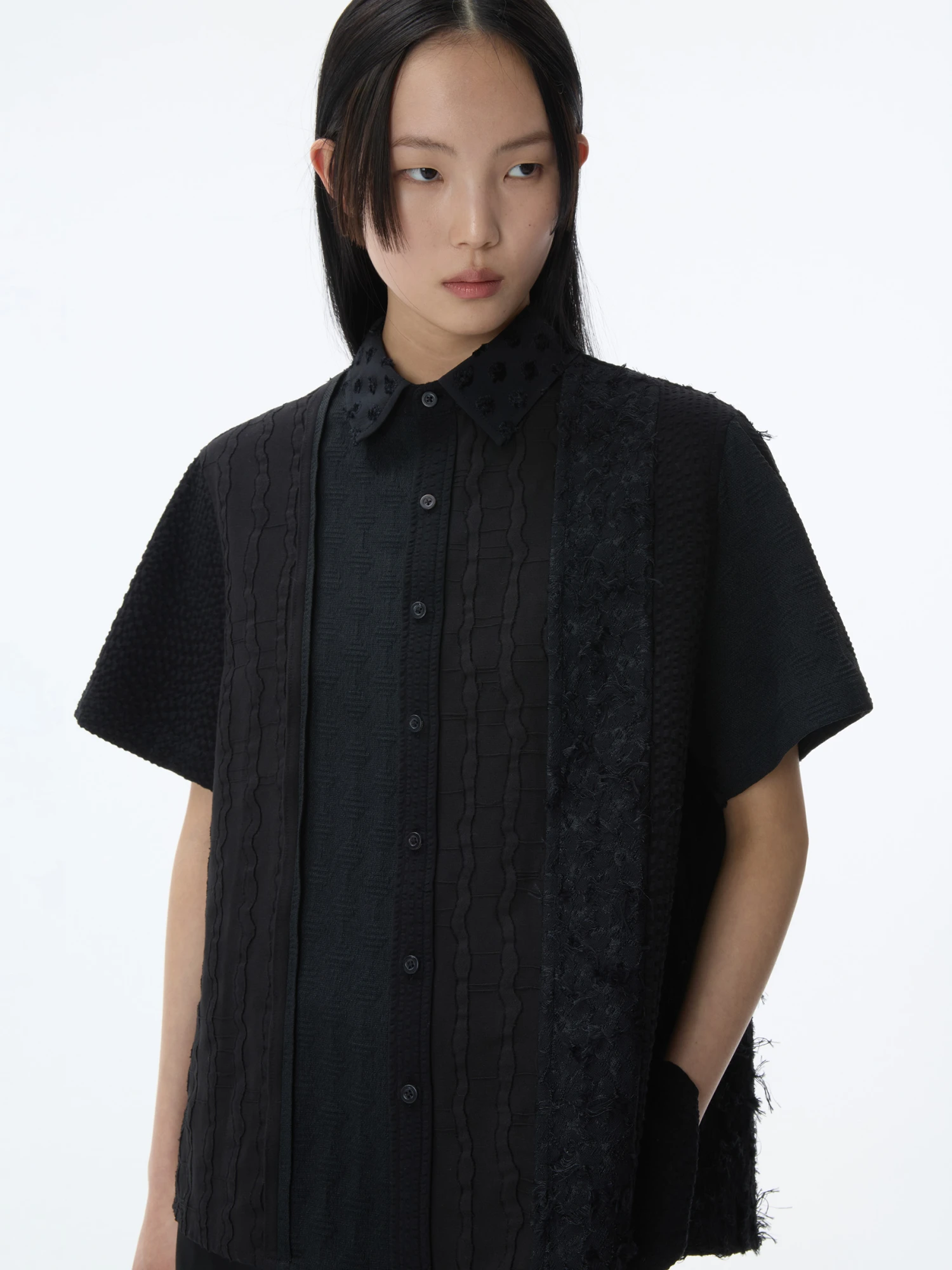 Рубашка ADERERROR Half Sleeve Product. 36 Black