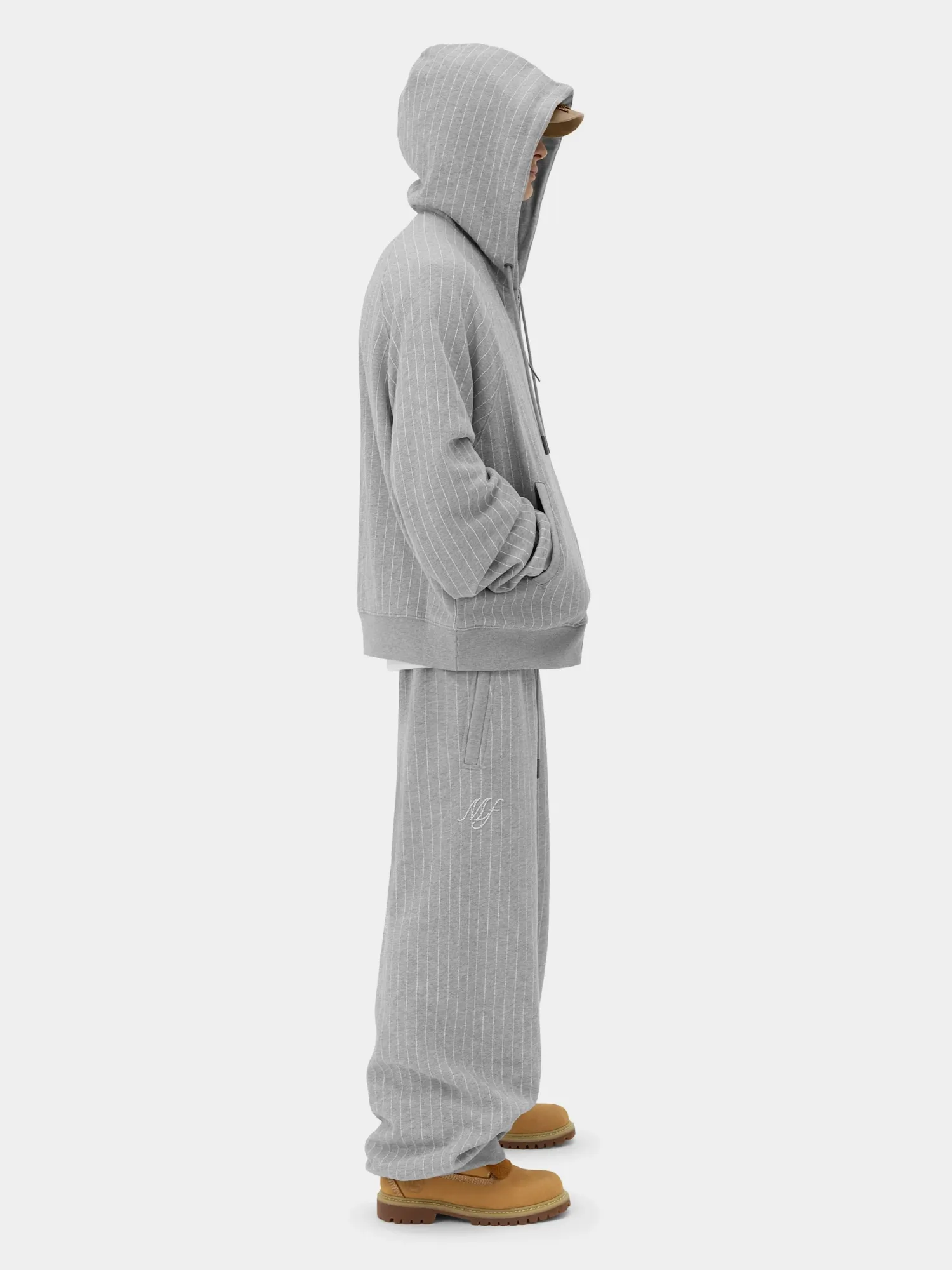 Зип-худи MADFRENZY STRIPED Grey