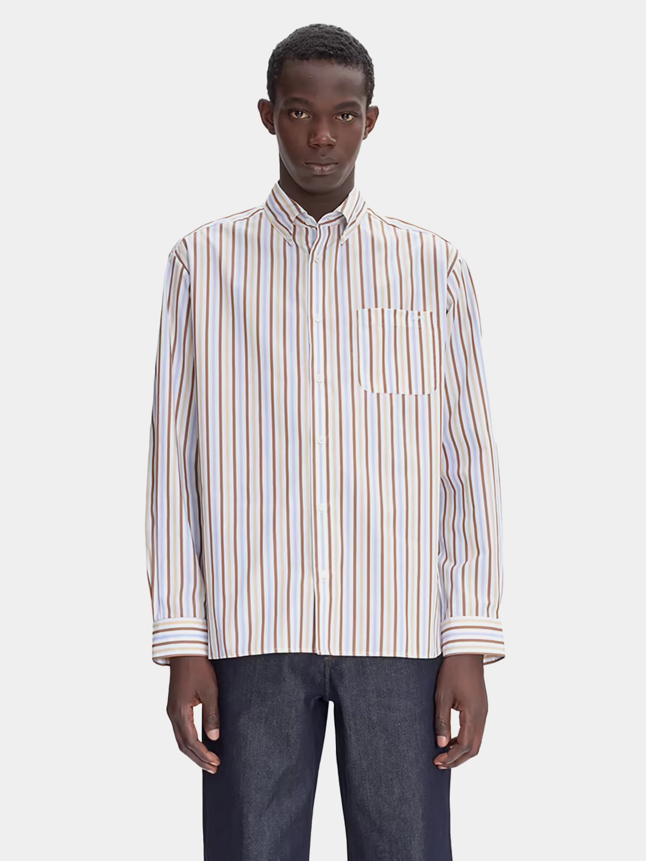 Рубашка A.P.C. Mateo Logo Vanille
