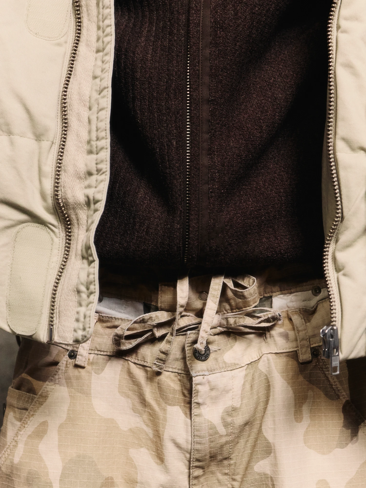 Брюки 424 Cargo Detachable Bermudas Washed Sand Camo Stone