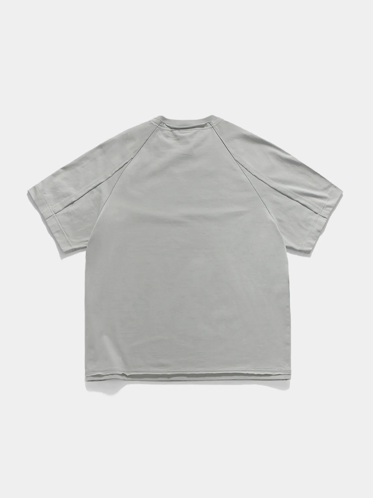 Футболка UNAFFECTED Raw Edge Cut Light Grey