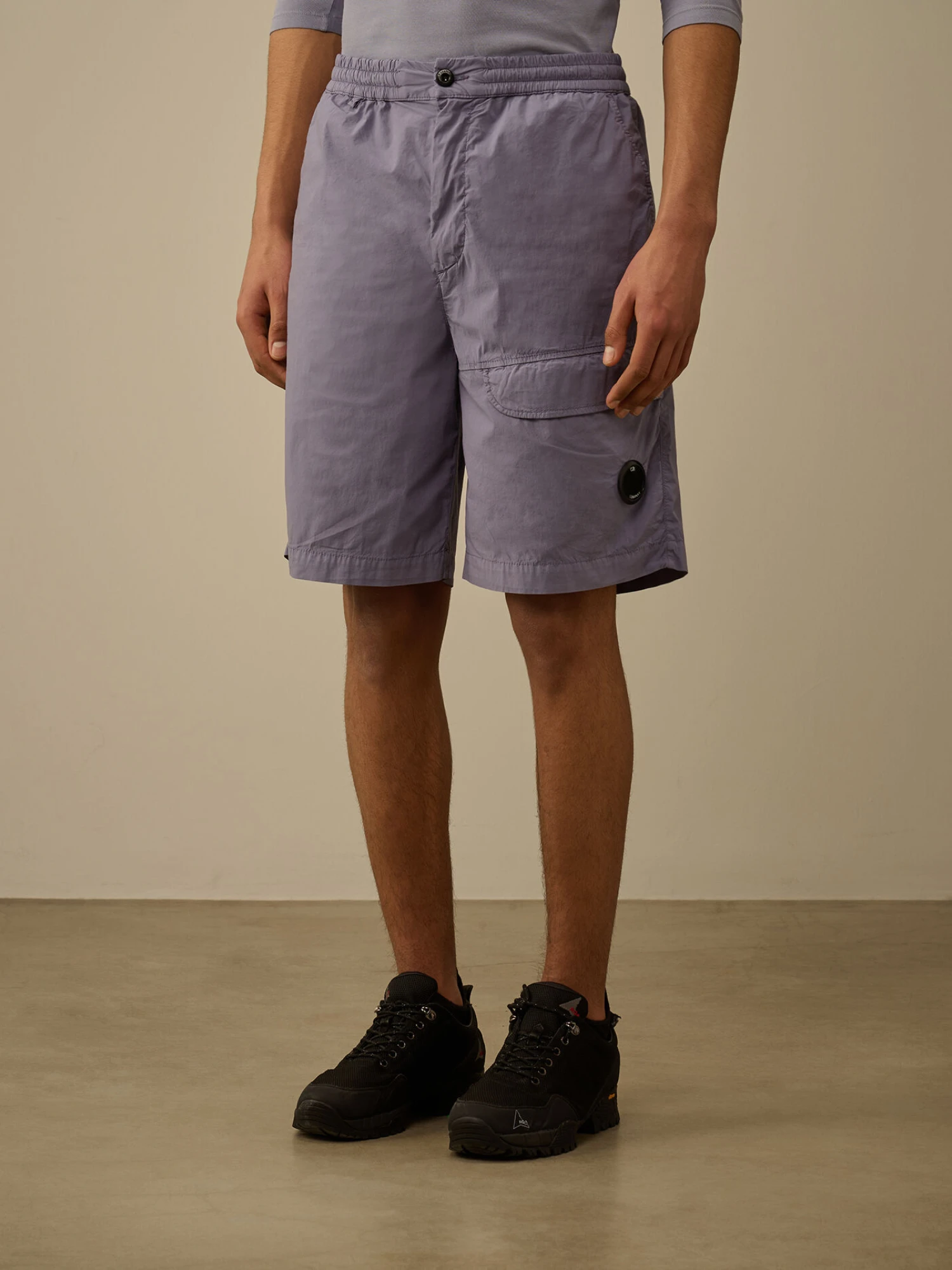 Шорты C.P. Company 50 Fili Stretch Cargo Lens Lavander Violet