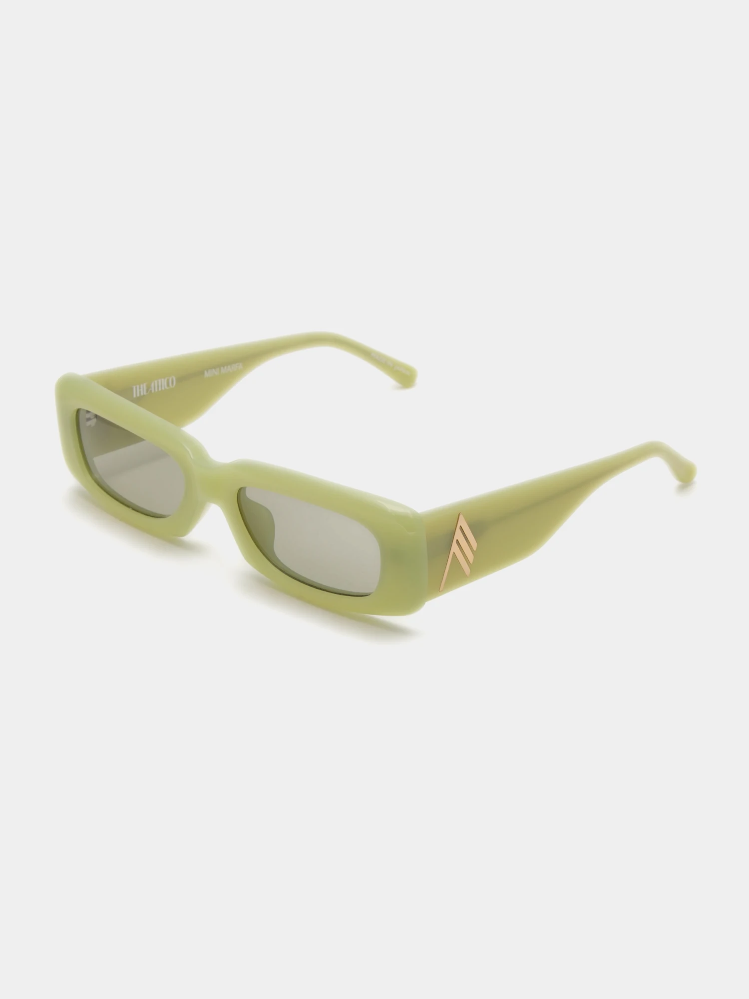 Очки THE ATTICO x Linda Farrow Mini Marfa Acid Green