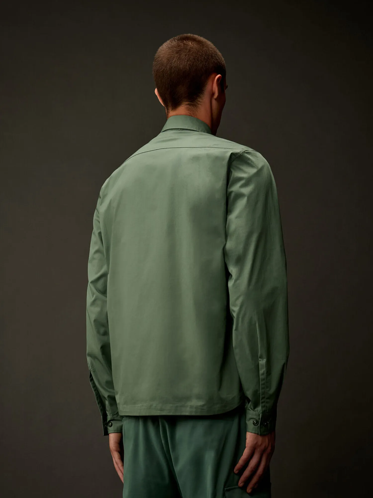 Рубашка C.P. Company Metropolis Series Gabardine Sea Spray