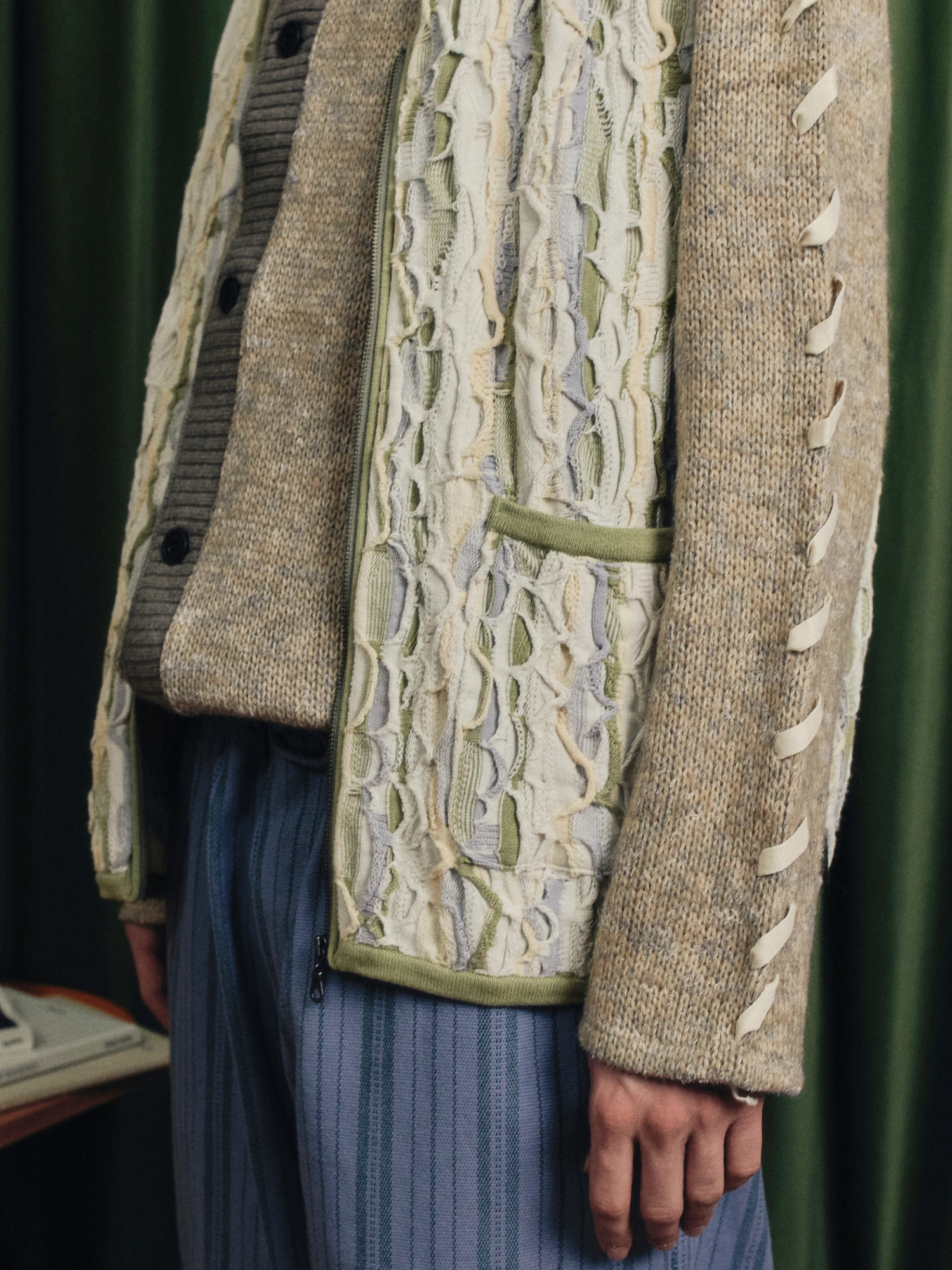 Жилет thisisneverthat 3D Cable Vest - Updated Beige