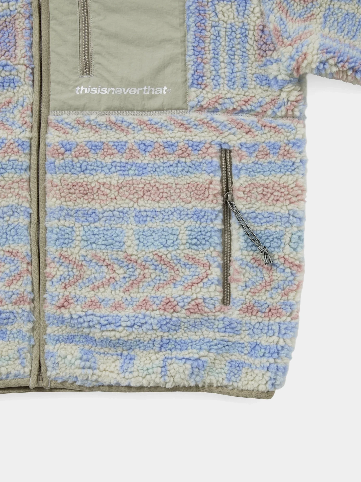 Флисовая куртка thisisneverthat SP Sherpa Fleece Stone