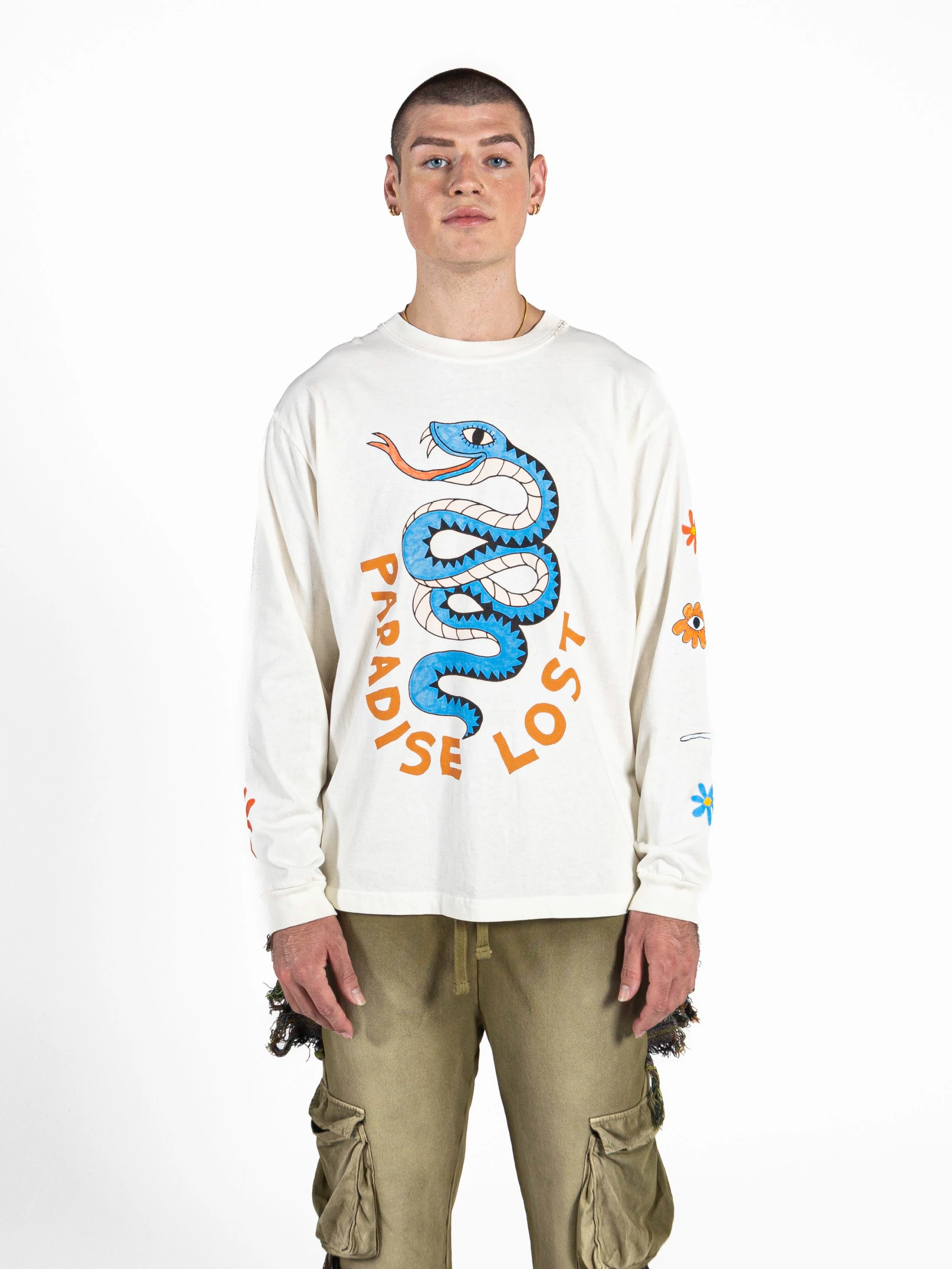 Лонгслив ALCHEMIST Snake Tour White Alyssum
