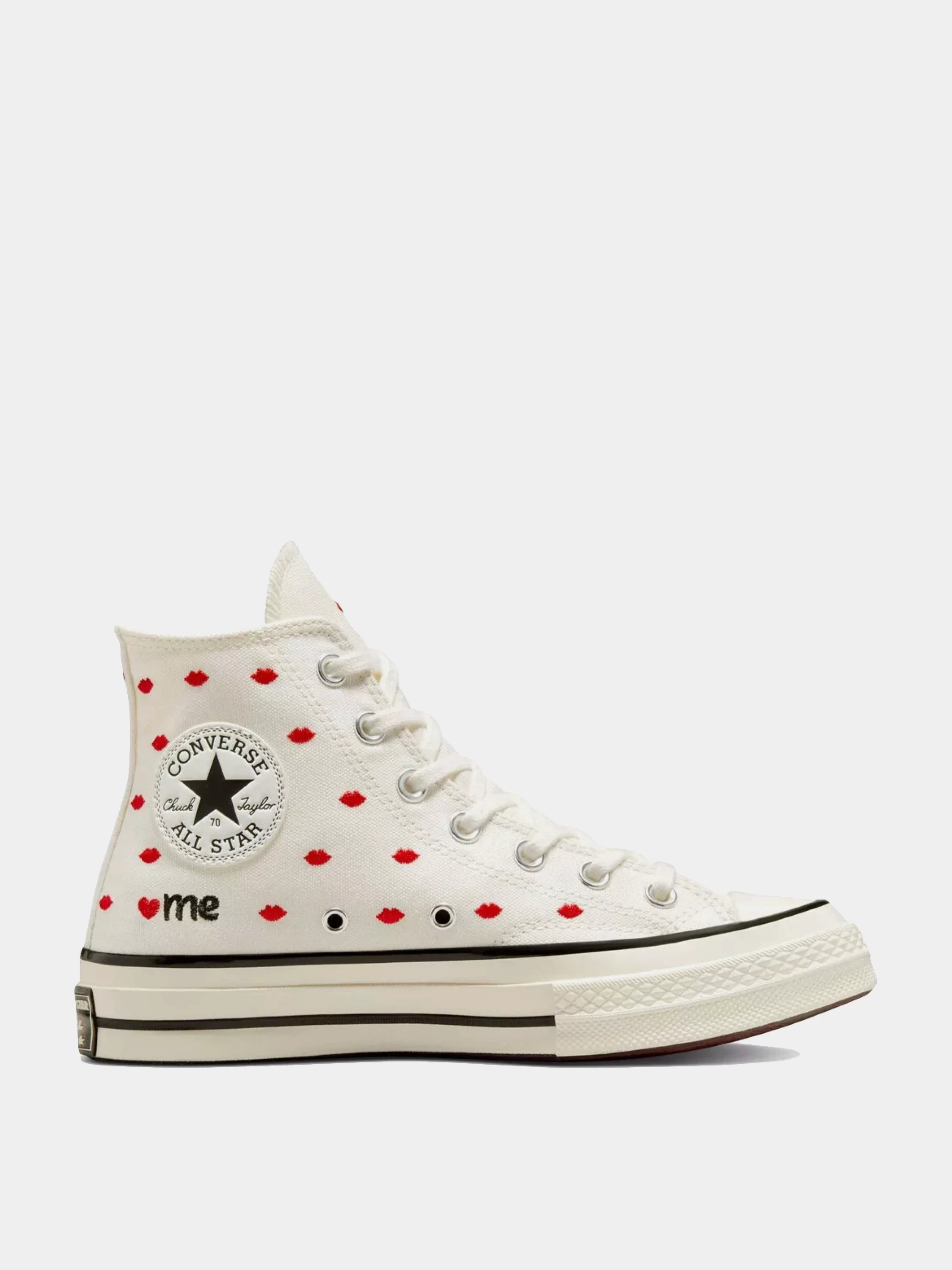 Кеды Converse Chuck 70 Embroidered Lips White