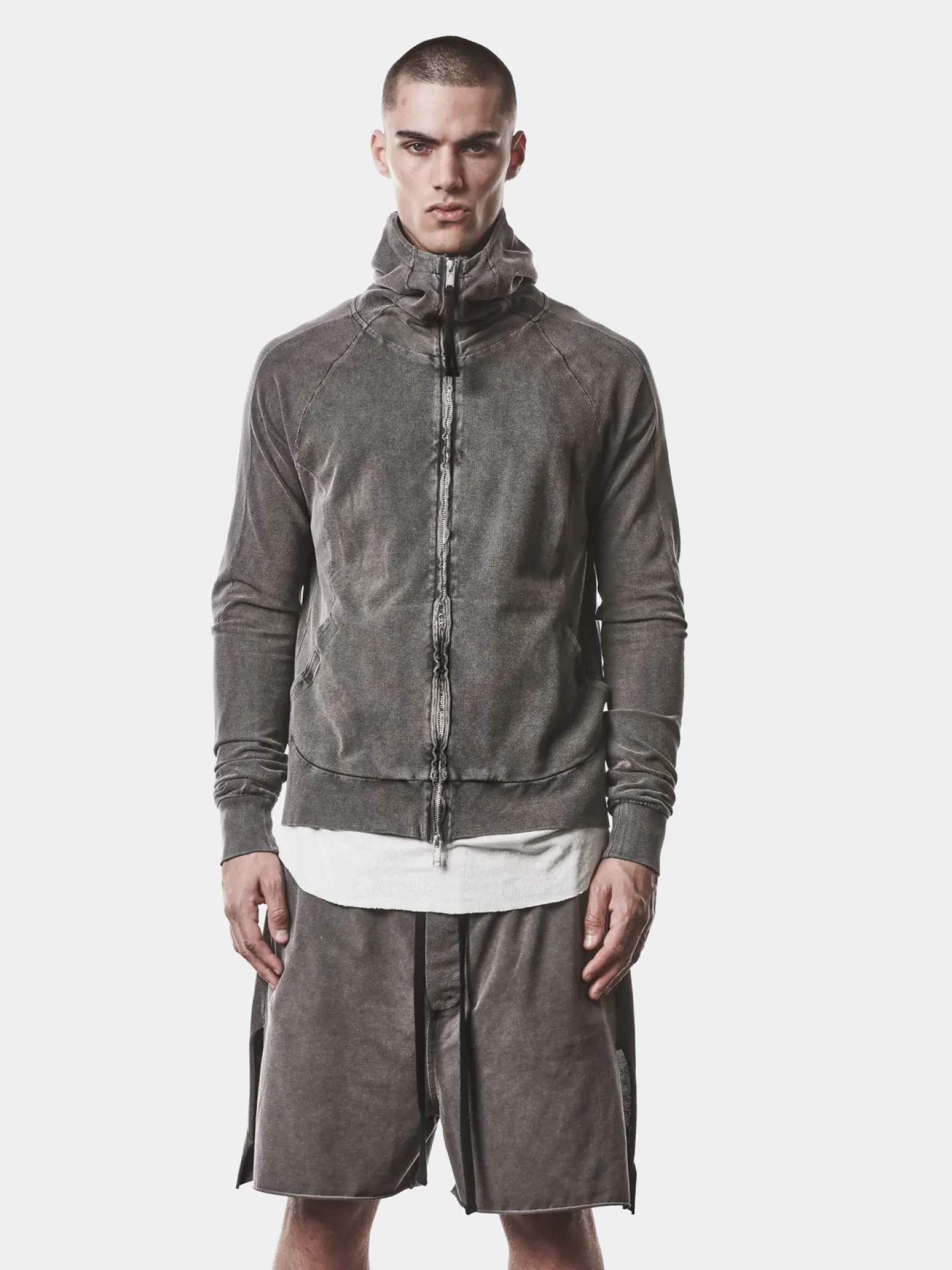 Зип-худи thom/krom M SJ 694 Dark Used Grey