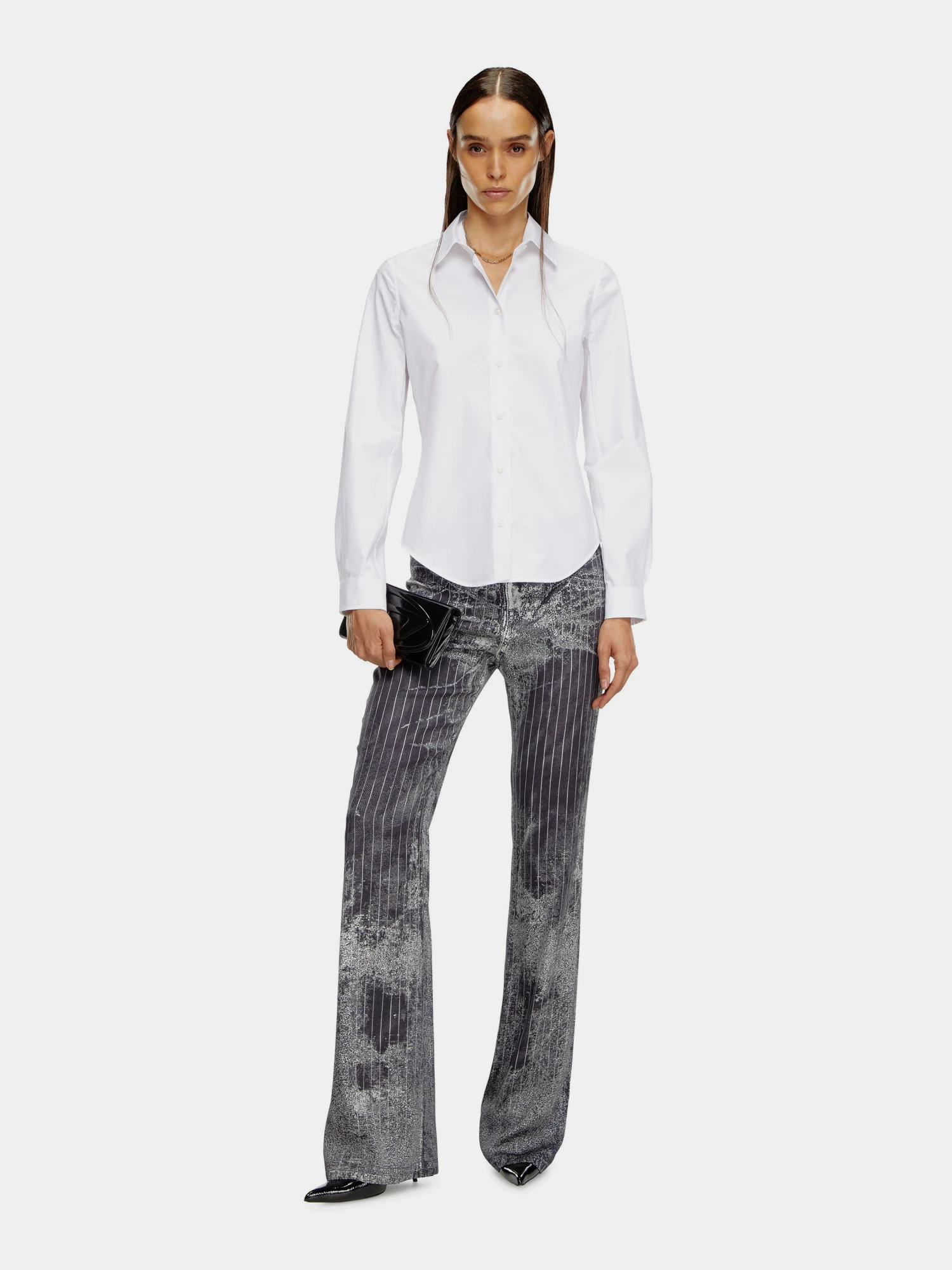 Женская рубашка Diesel C-Gisel-P1 Camicia White