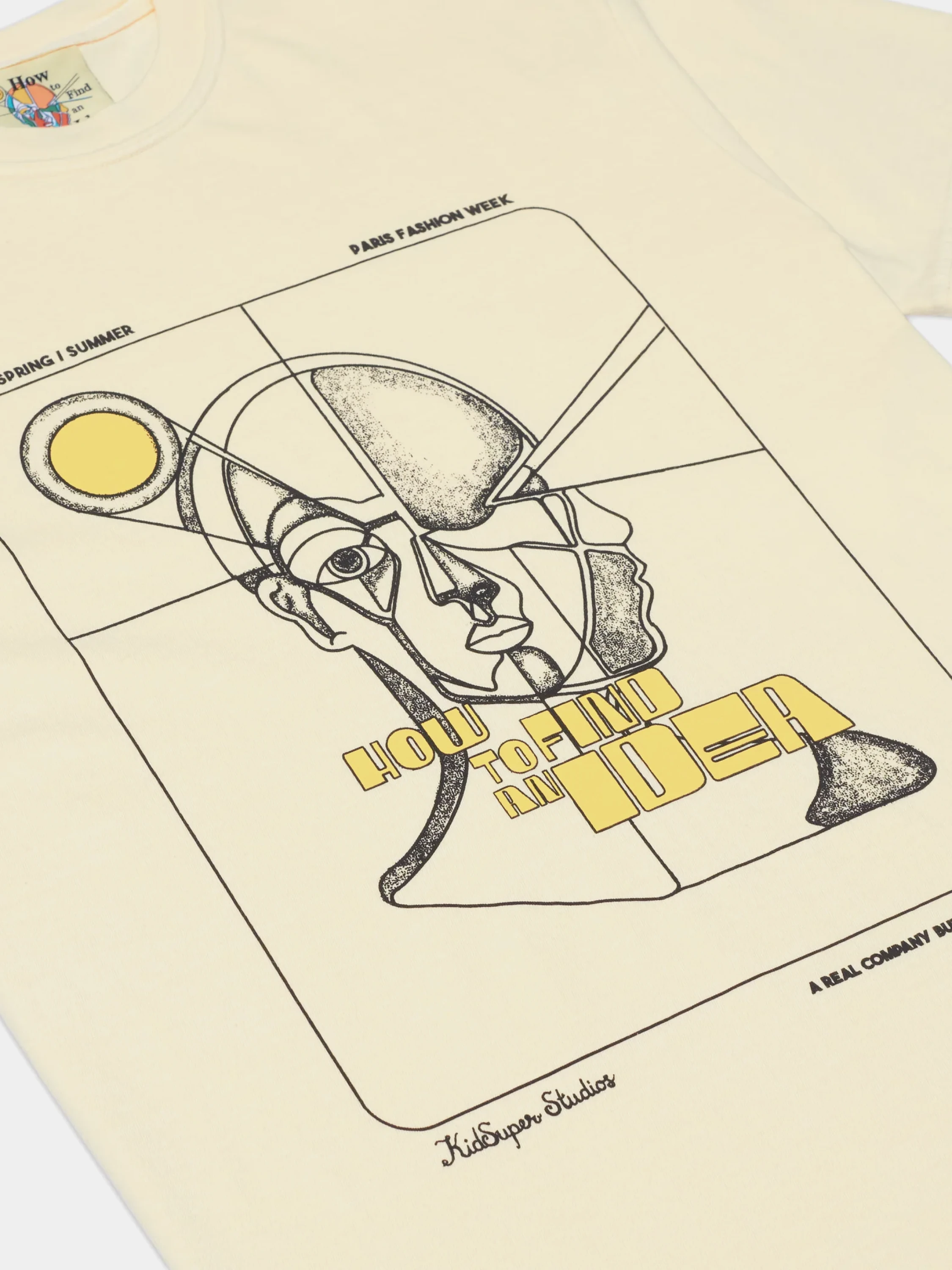 Футболка KidSuper How To Find An Idea Poster Cream