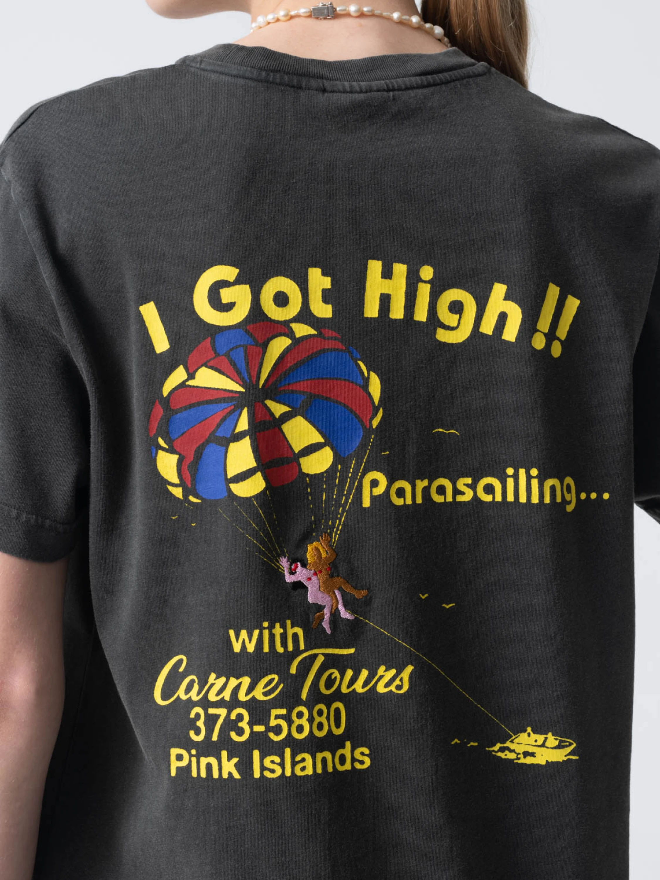 Футболка Carne Bollente I Got High!! Washed Black
