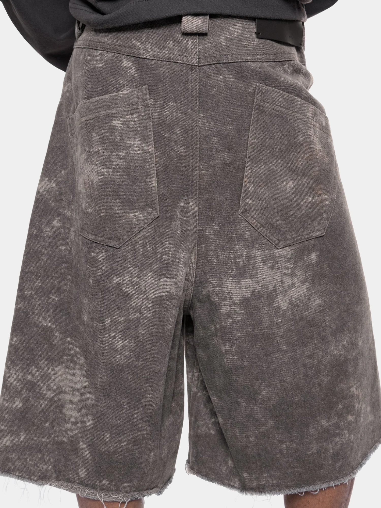 Шорты ARNODEFRANCE Concrete Denim Baggy Washed Black