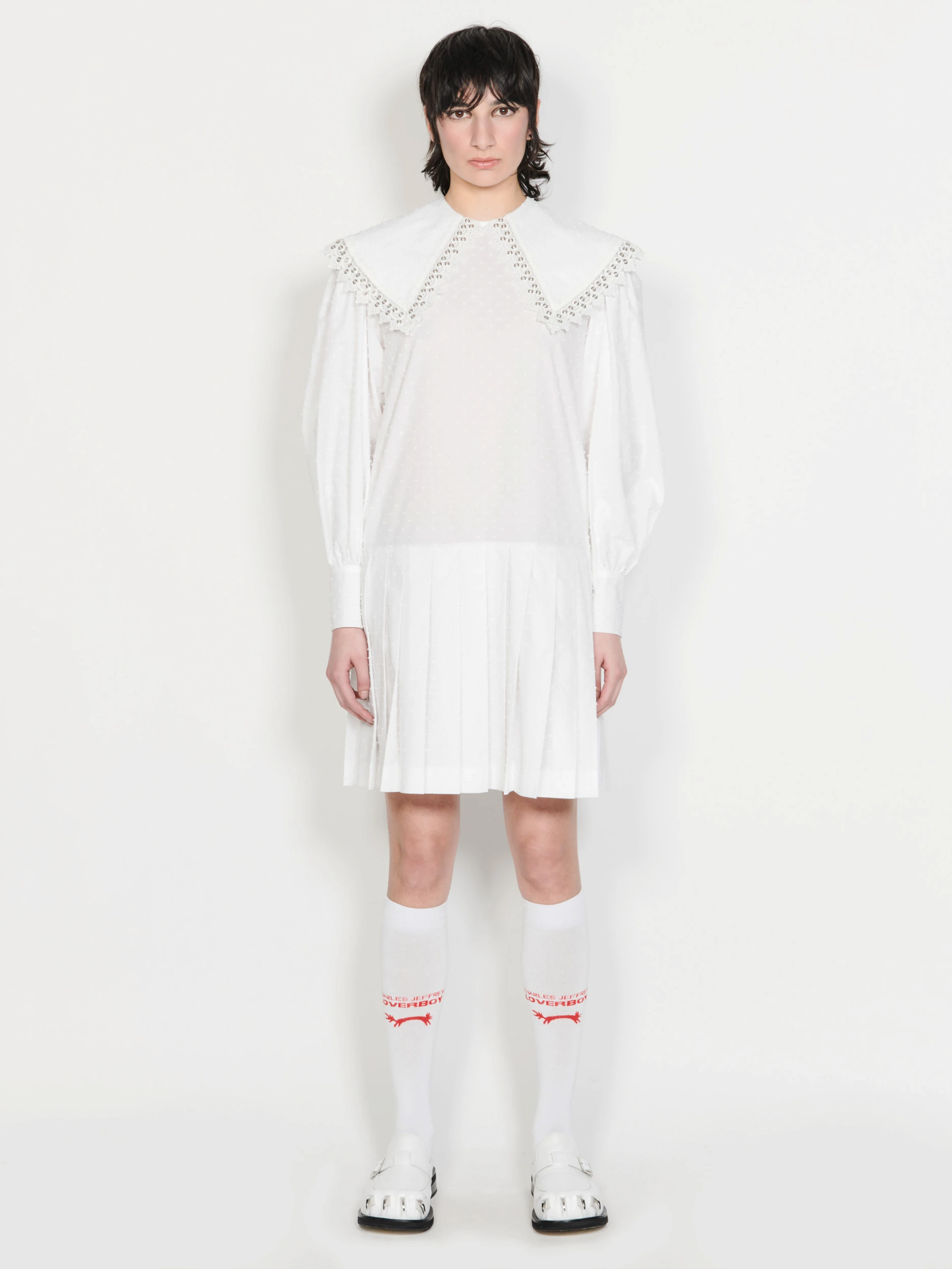 Женское платье Charles Jeffrey Loverboy Babydoll Fluffy Dots