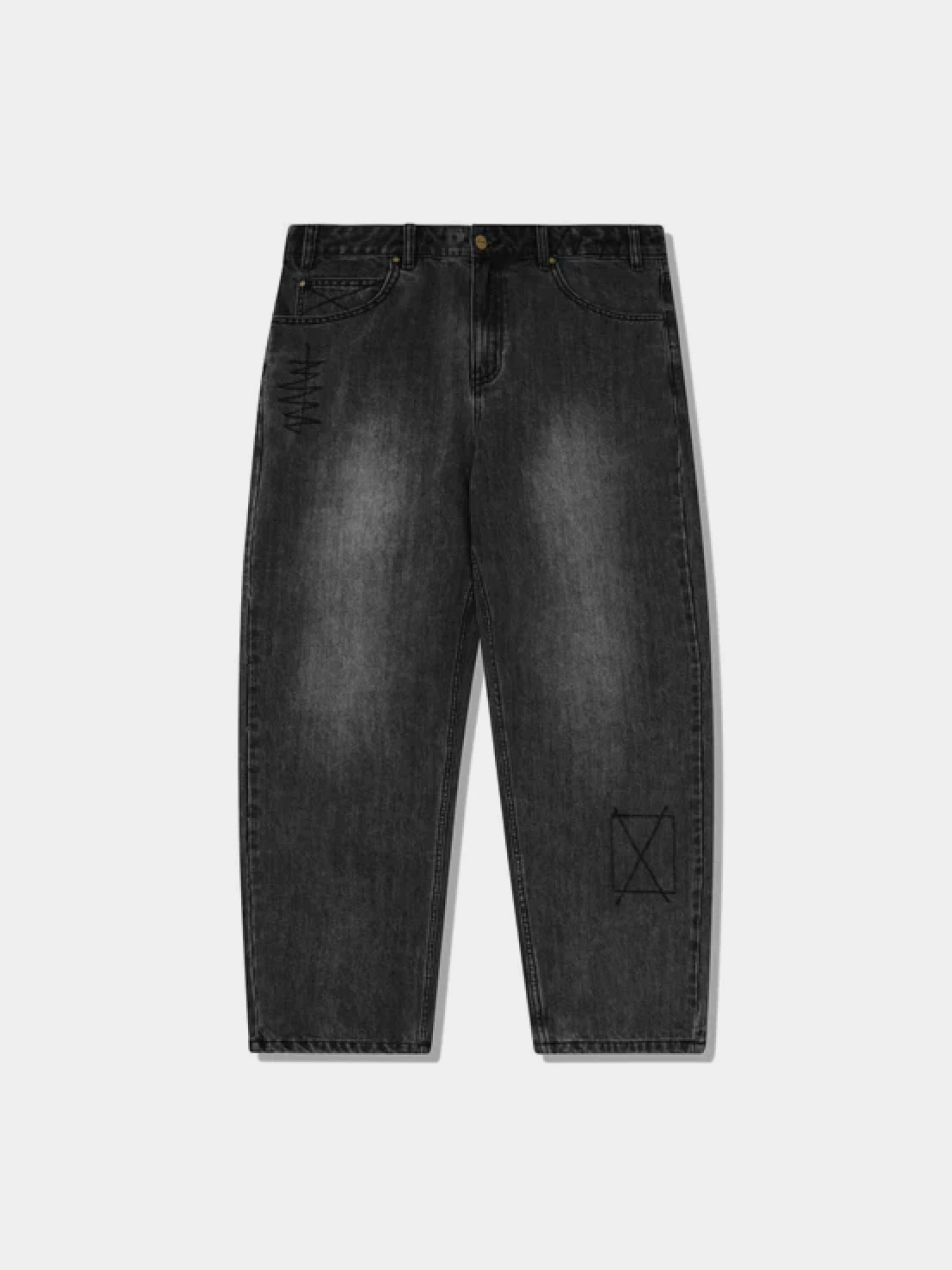 Джинсы Butter Goods Stitch Jeans Distressed Grey