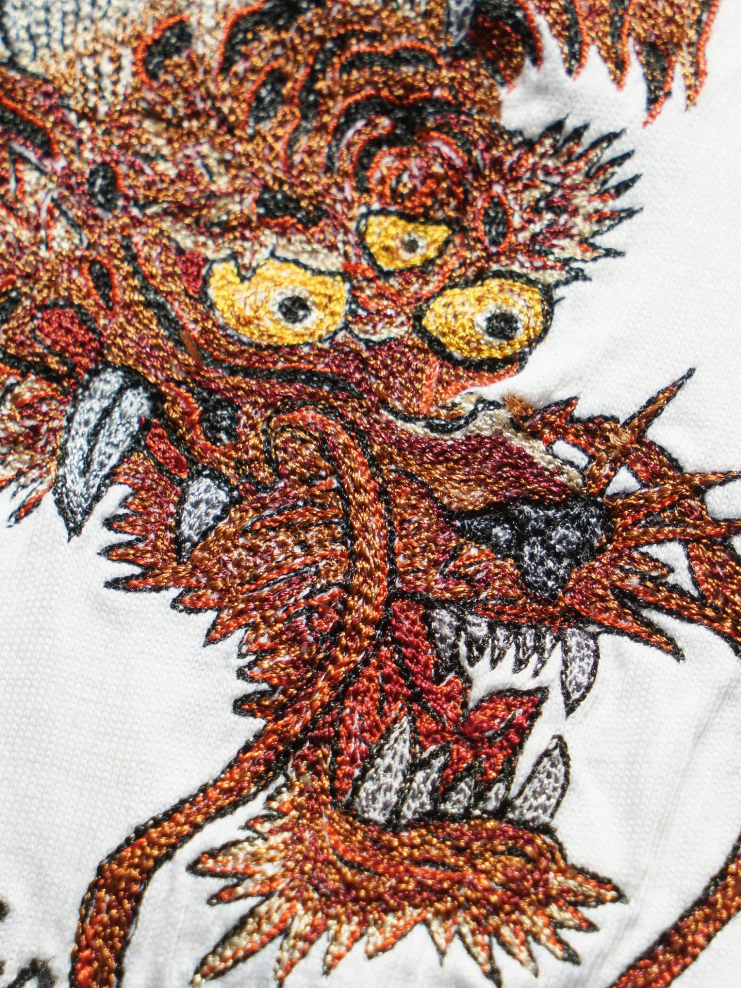 Футболка MAHARISHI 6100 Tour Tiger Dragon White