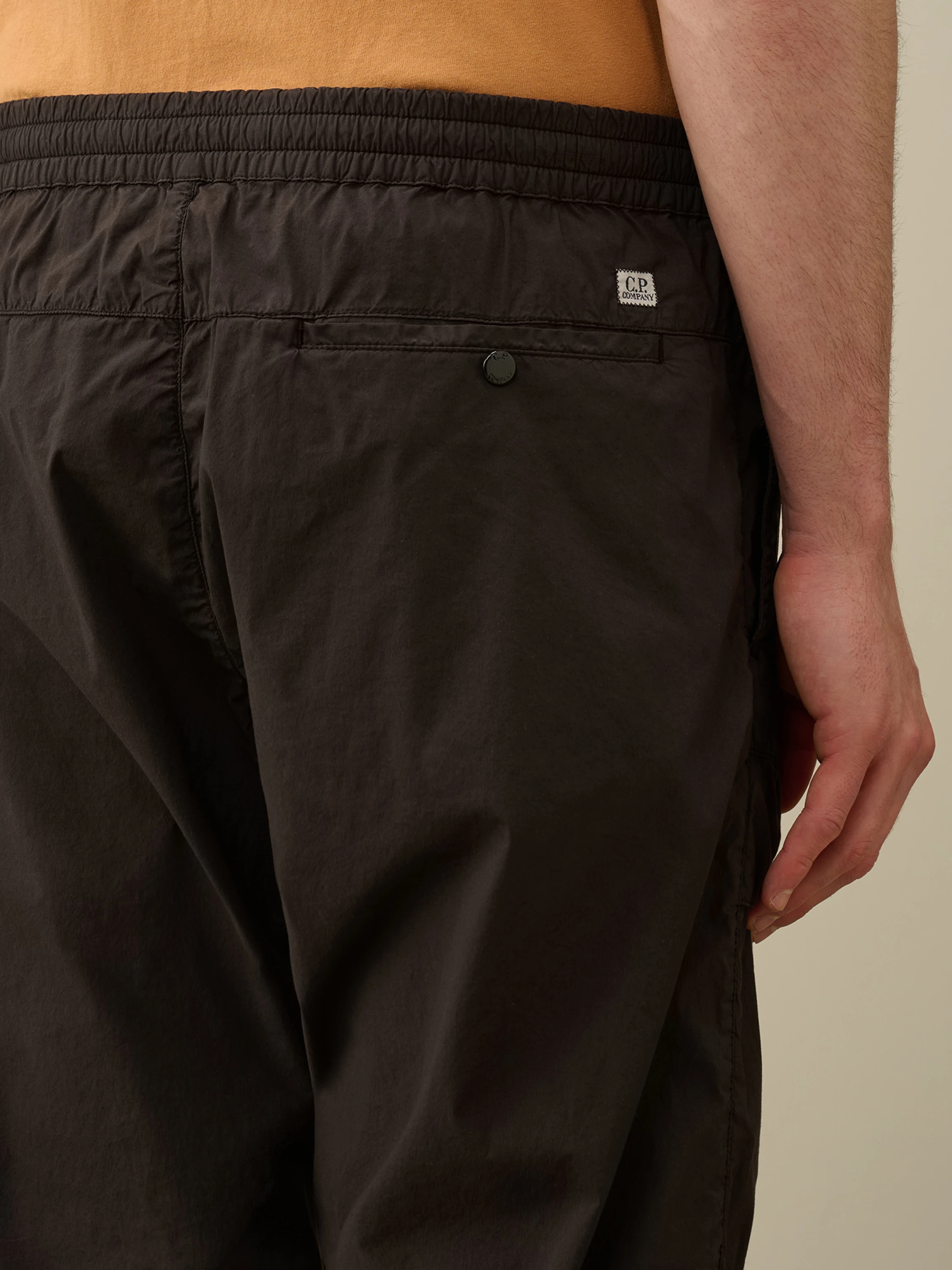 Брюки C.P. Company 50 Fili Stretch Loose Cargo Black