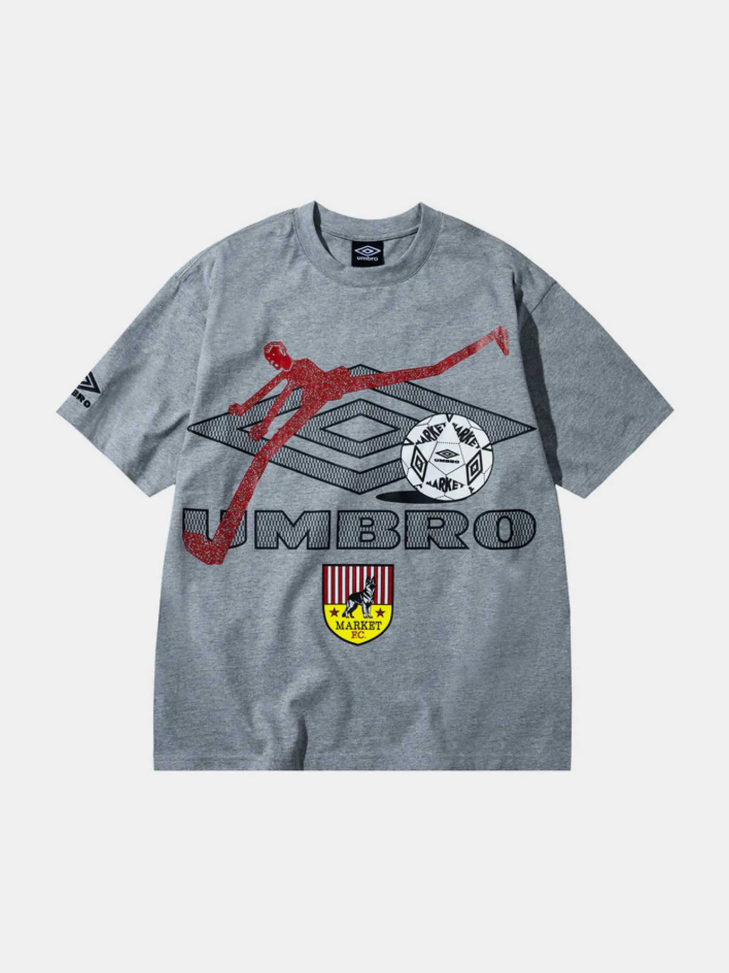 Футболка MARKET x UMBRO RUNNING MAN TEE Grey