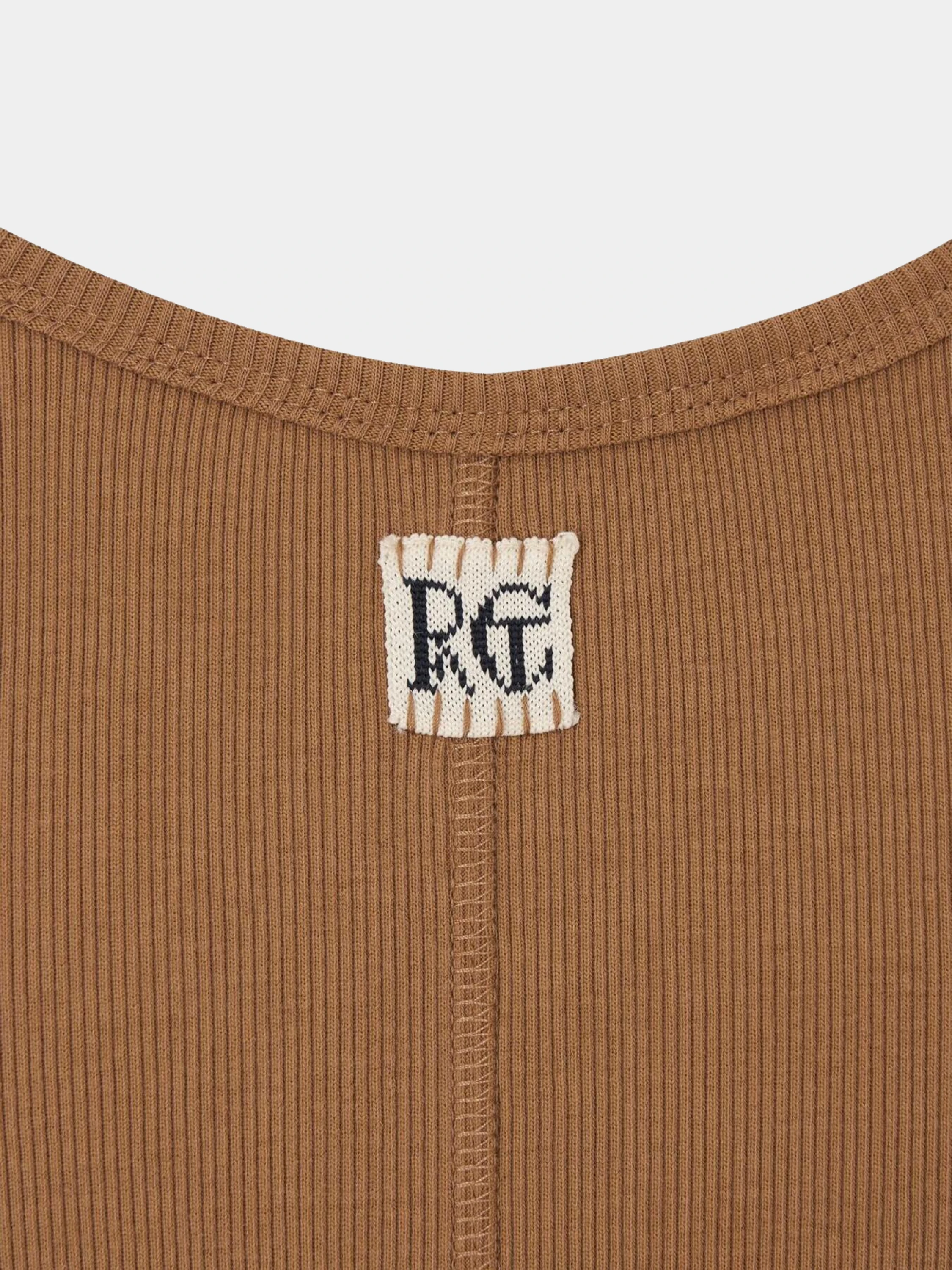 Женский топ Recto RC Logo Jacquard Patch Tank Camel