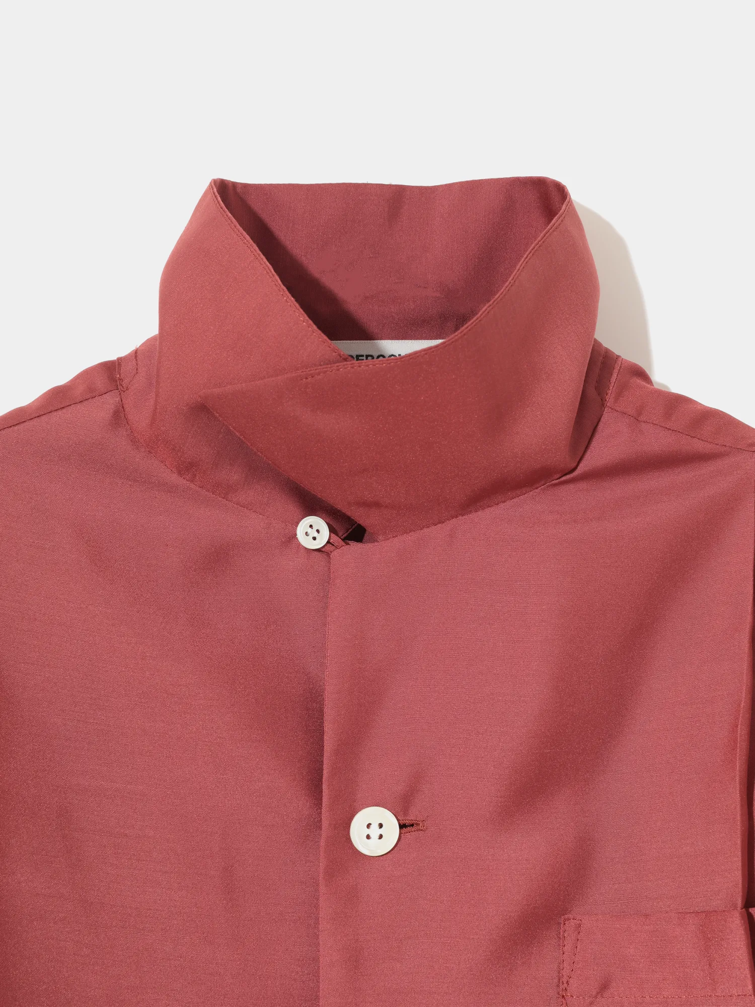 Женская рубашка UNDERCOVER Pleated Mix Open Collar Top Red