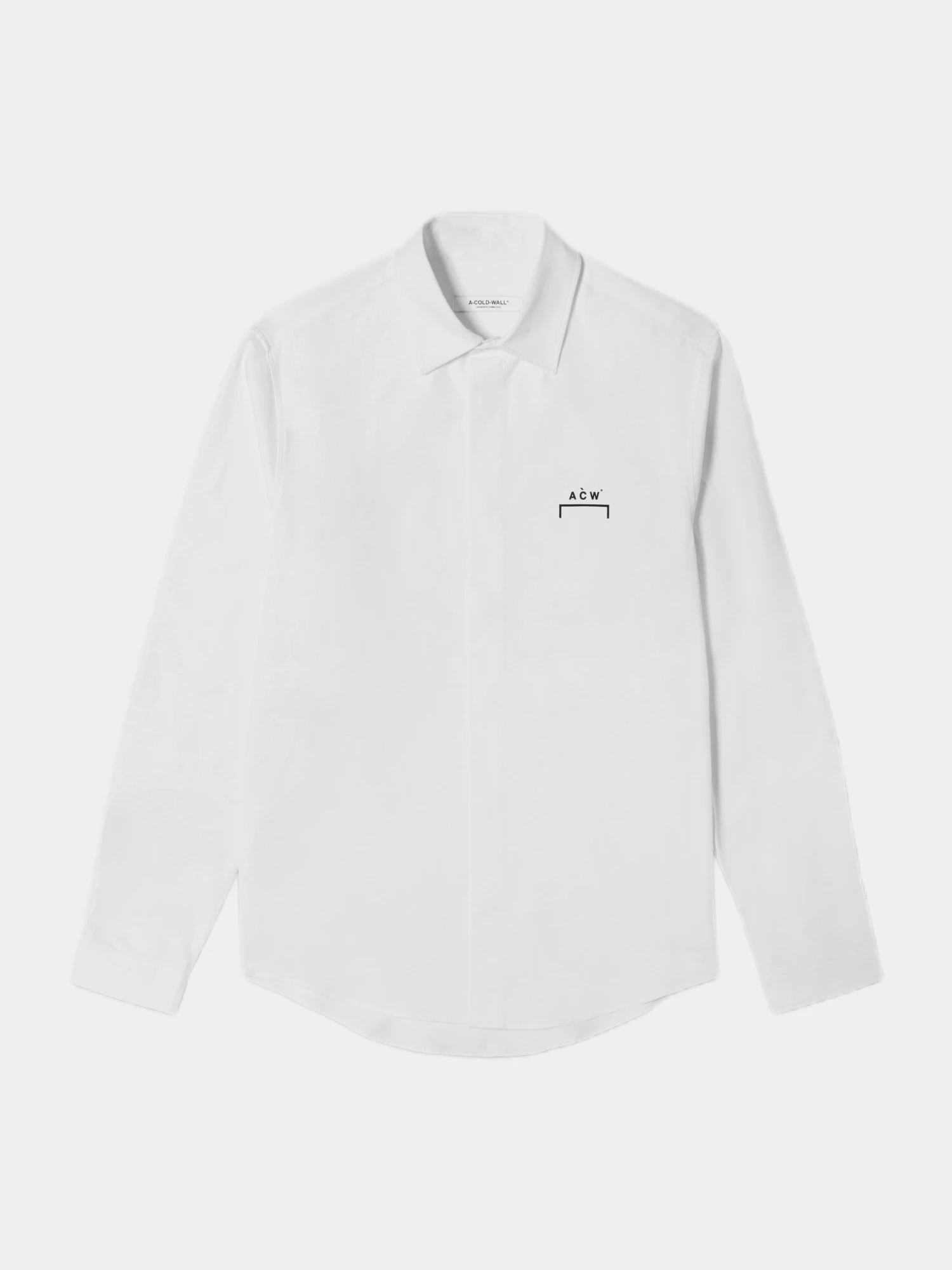 рубашка a-cold-wall* bracket logo white