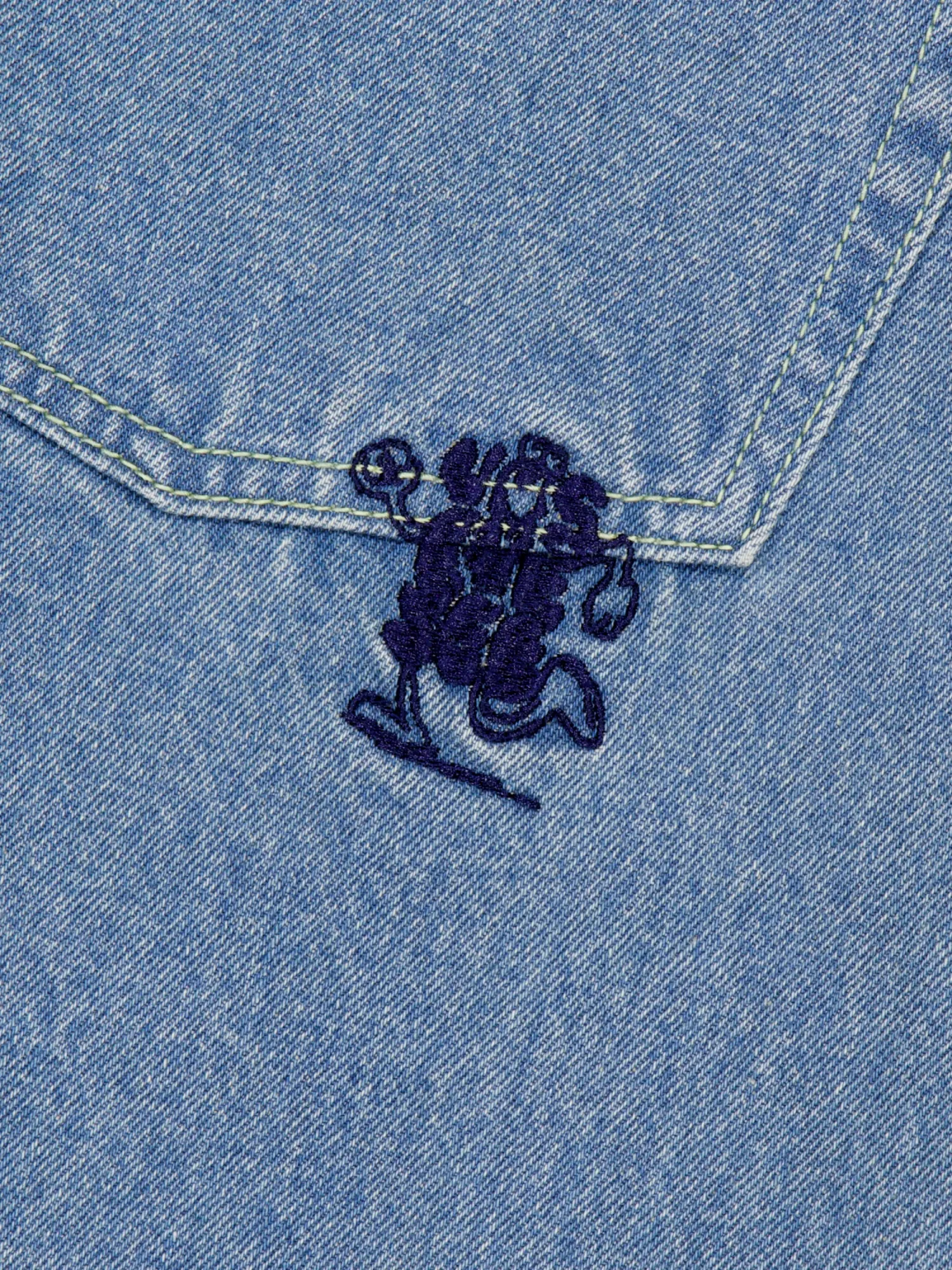 Шорты YESEYESEE Basal 5 Pockets Bleached Indigo