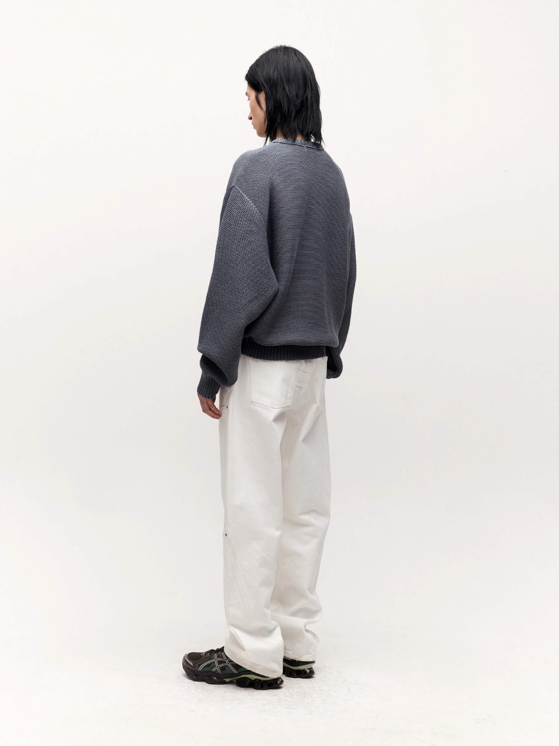 Свитер COOR Cotton Crochet Charcoal Grey