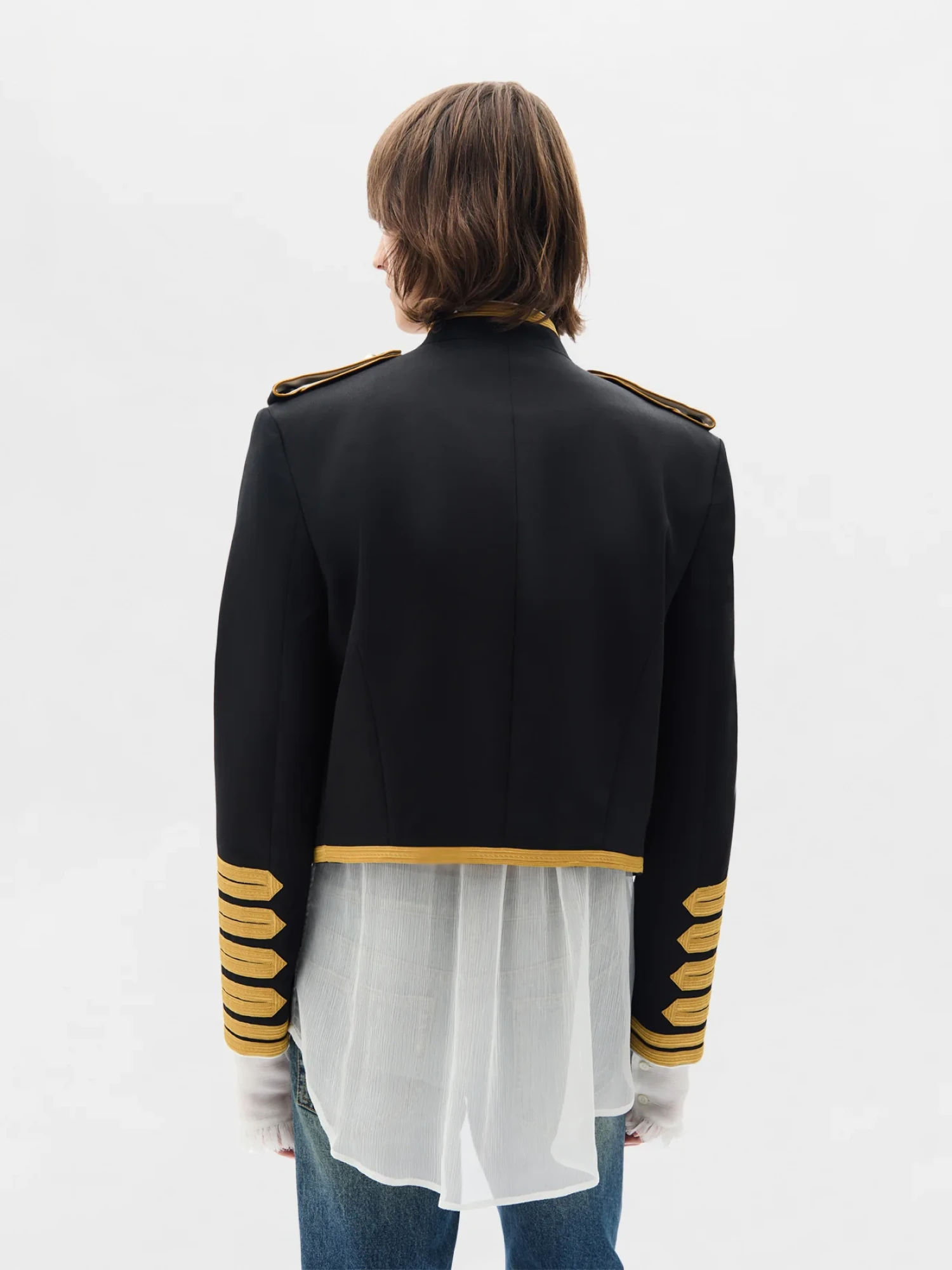Жакет Ann Demeulemeester Set Embroidered Marsina Black