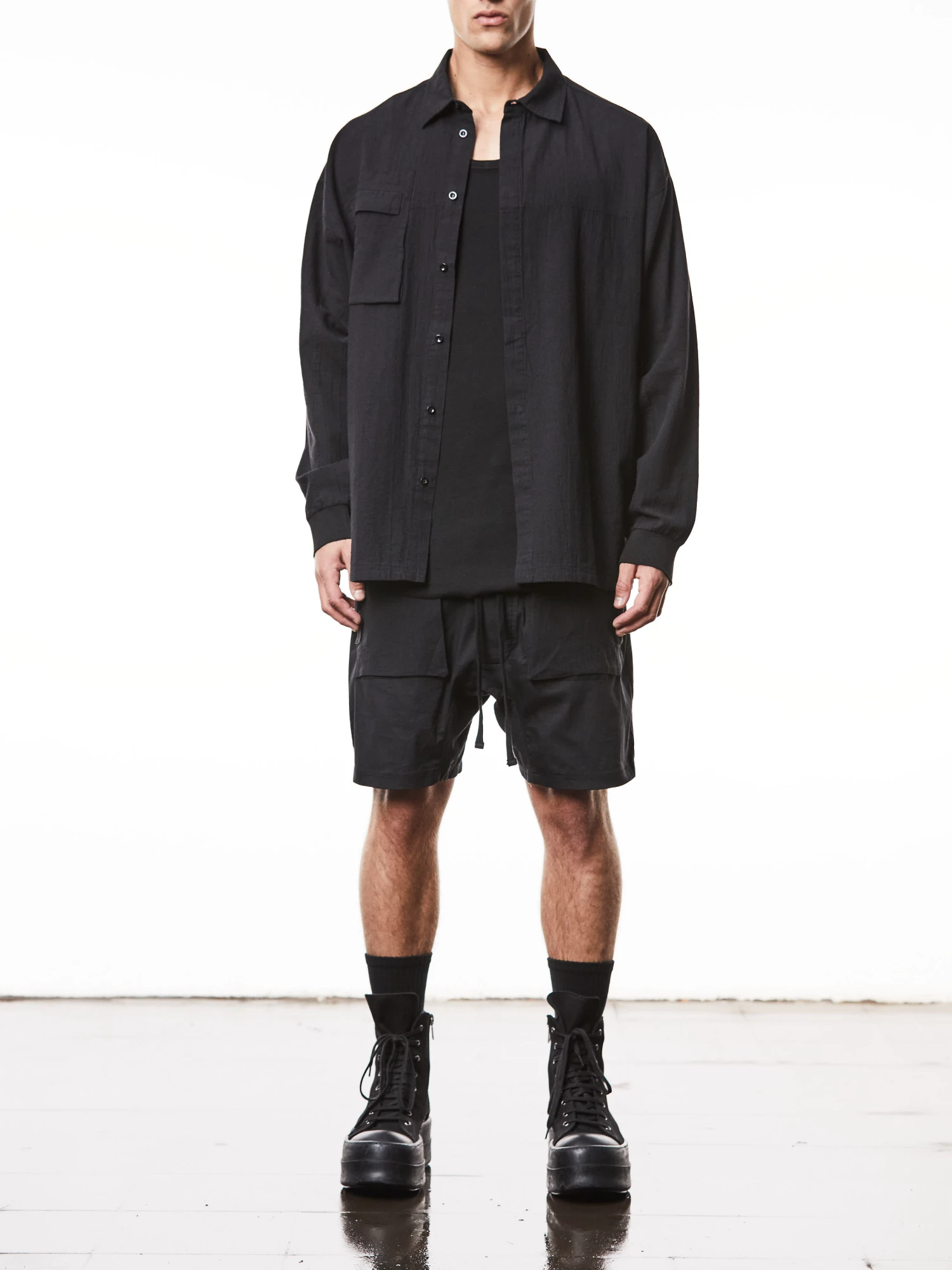 Рубашка thom/krom M H 159 Black