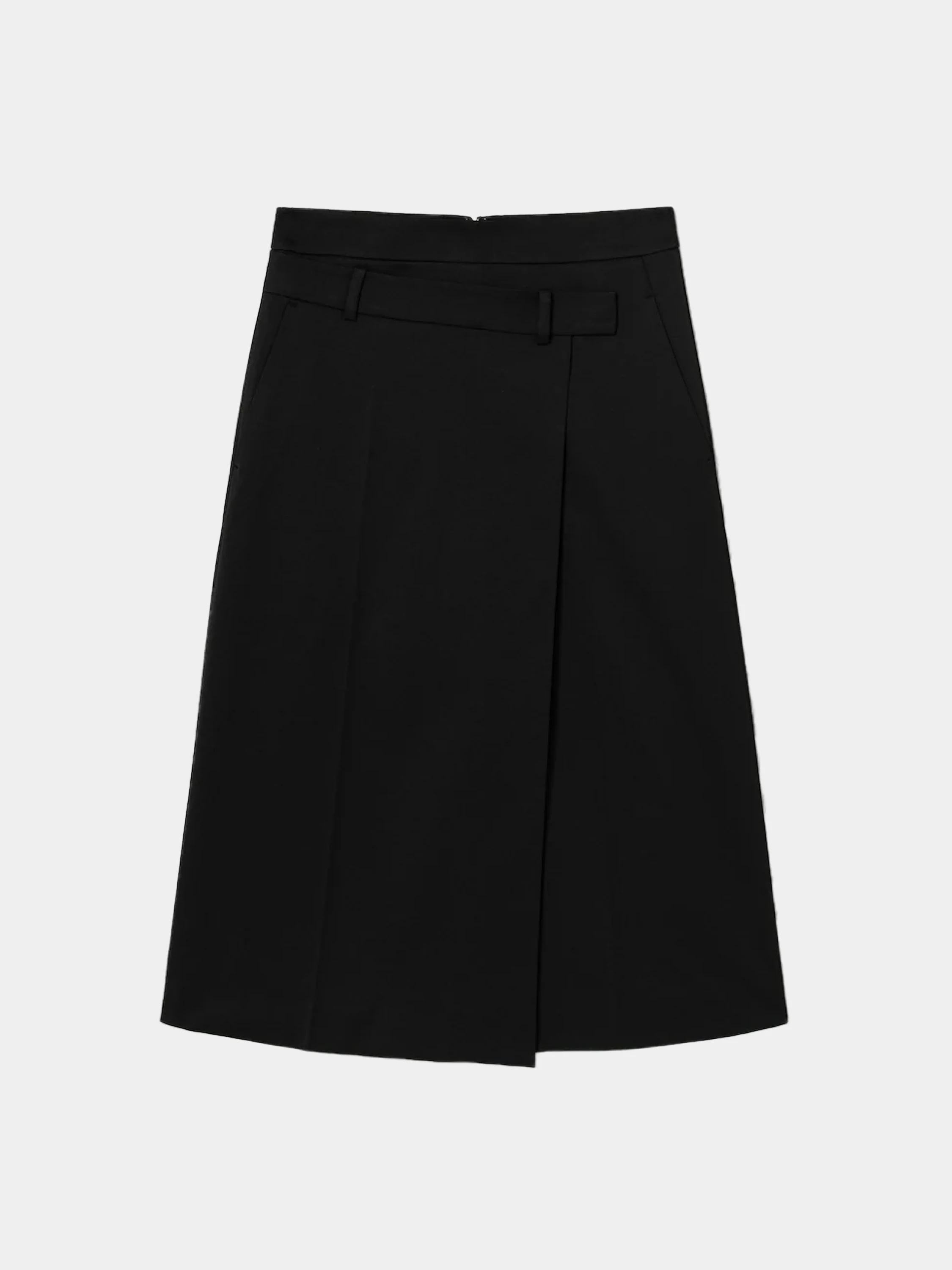 Женская юбка JUUN.J Wrap Slit Long Skirt Black