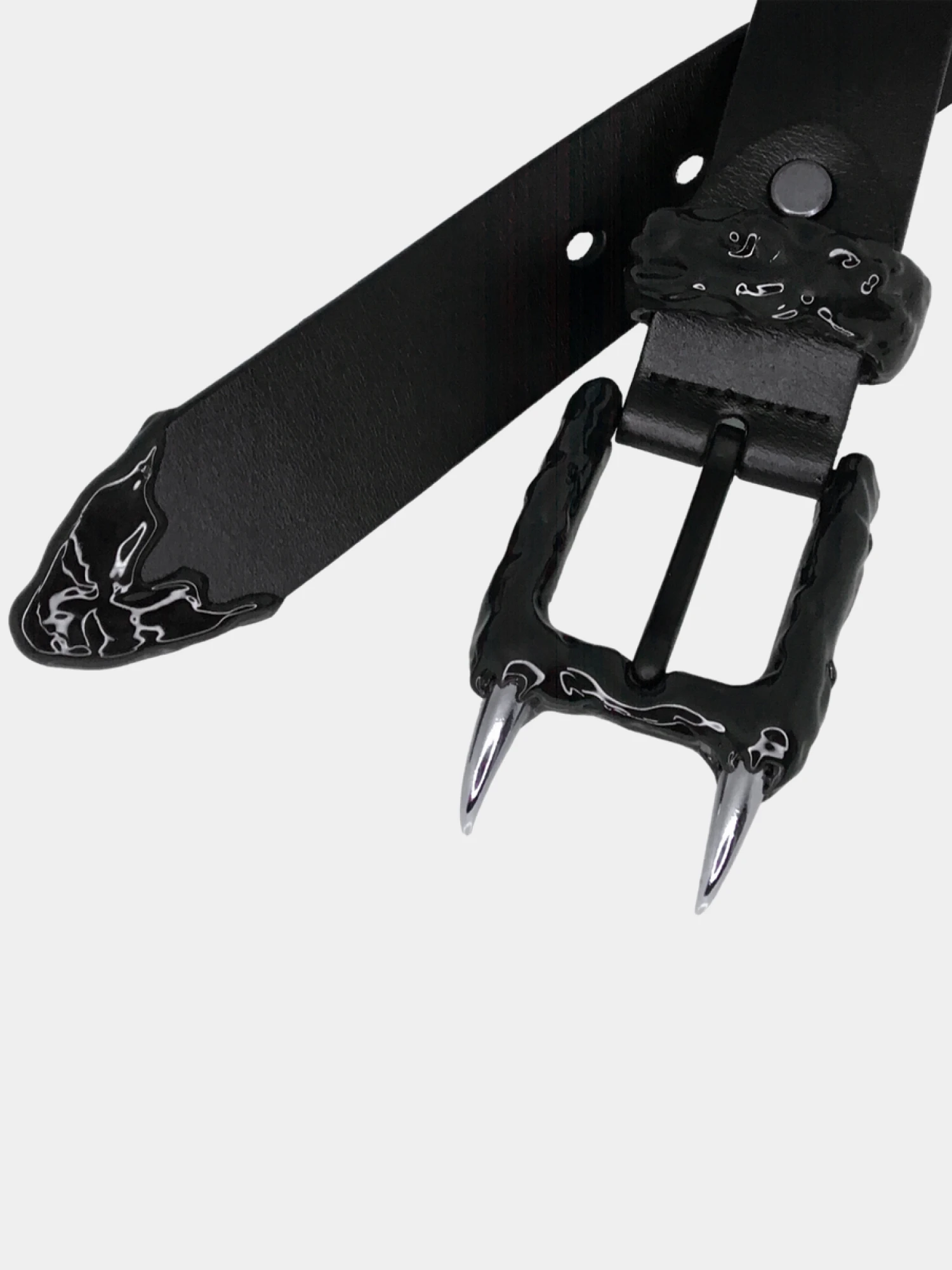 Ремень CASPER DIY Spiked Belt Black