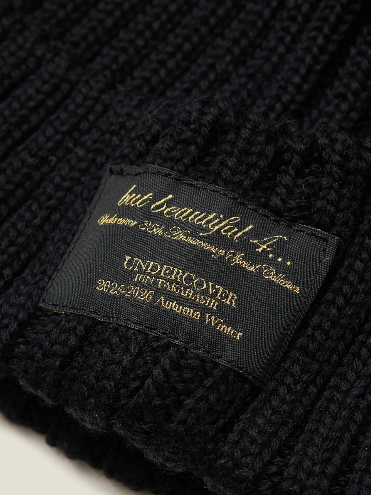 Шапка UNDERCOVER Wool Rib Black