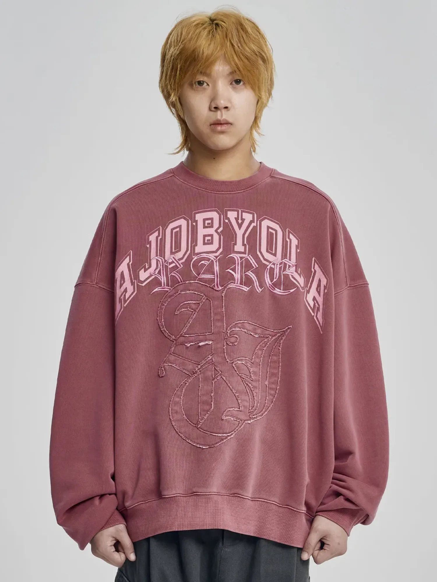 Свитшот AJOBYAJO Rare University Washed Pink