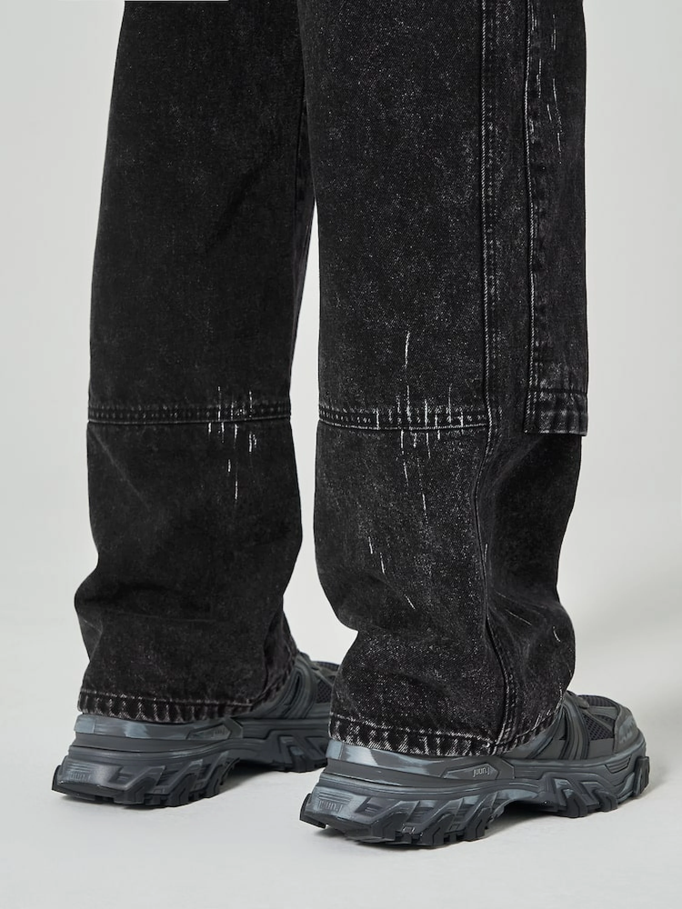 Брюки JUUN.J Denim Painter Pants Black