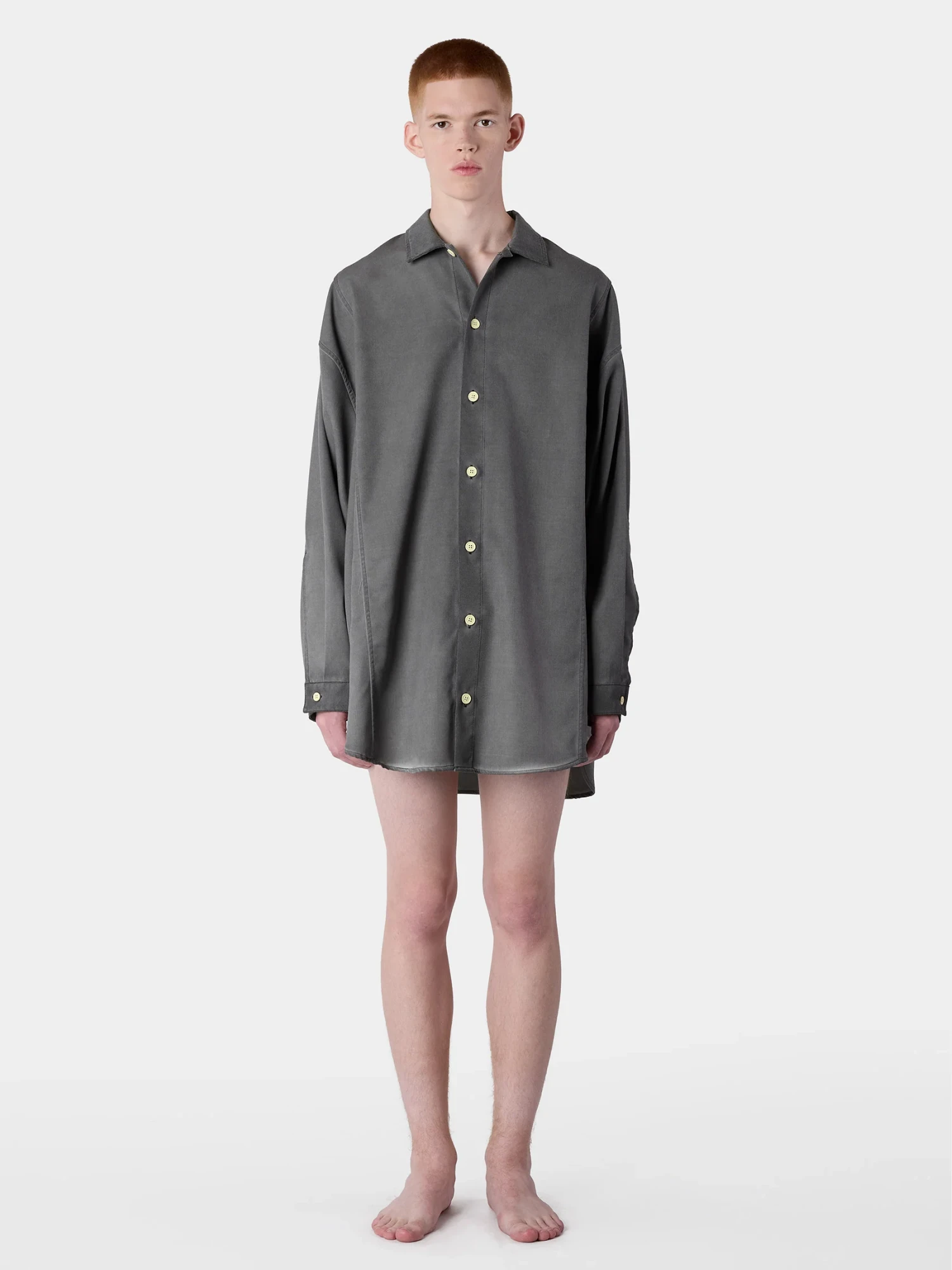 Рубашка Sunnei Mega Over Shirts With Cuts Grey