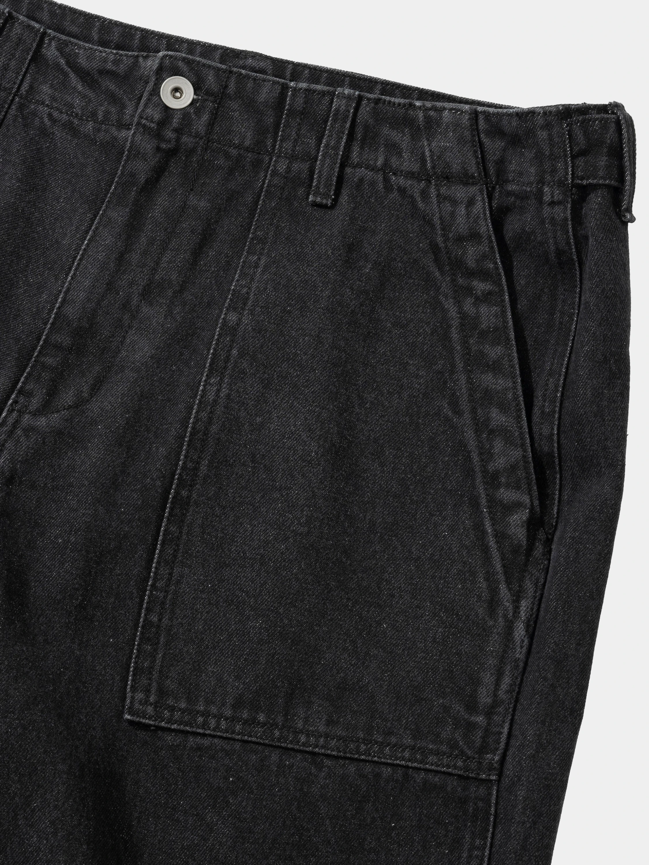 Джинсы Uniform Bridge Og Fatigue Denim Pants Black Washed