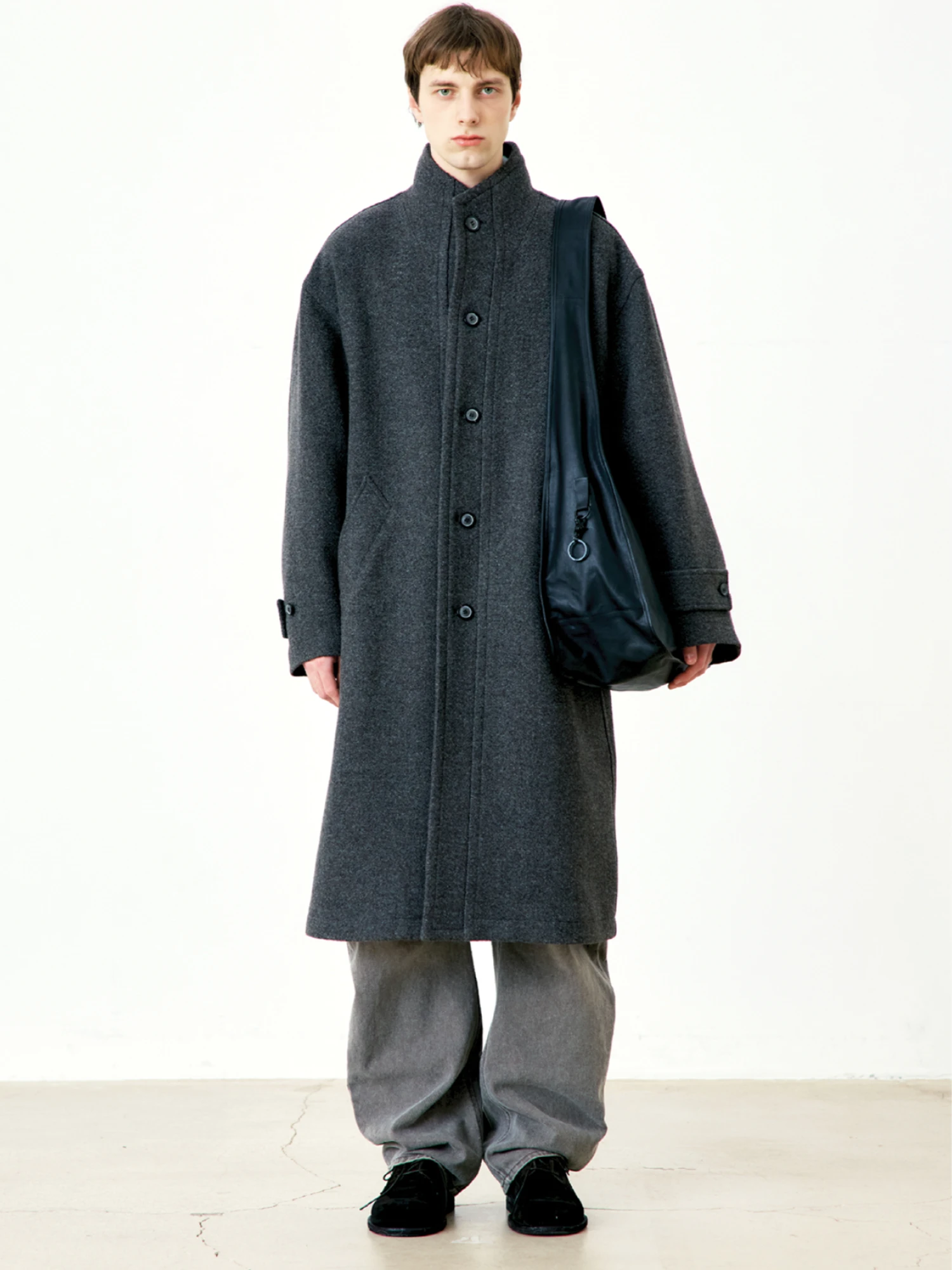 Пальто COOR Cashmere High-Neck Cinder Grey