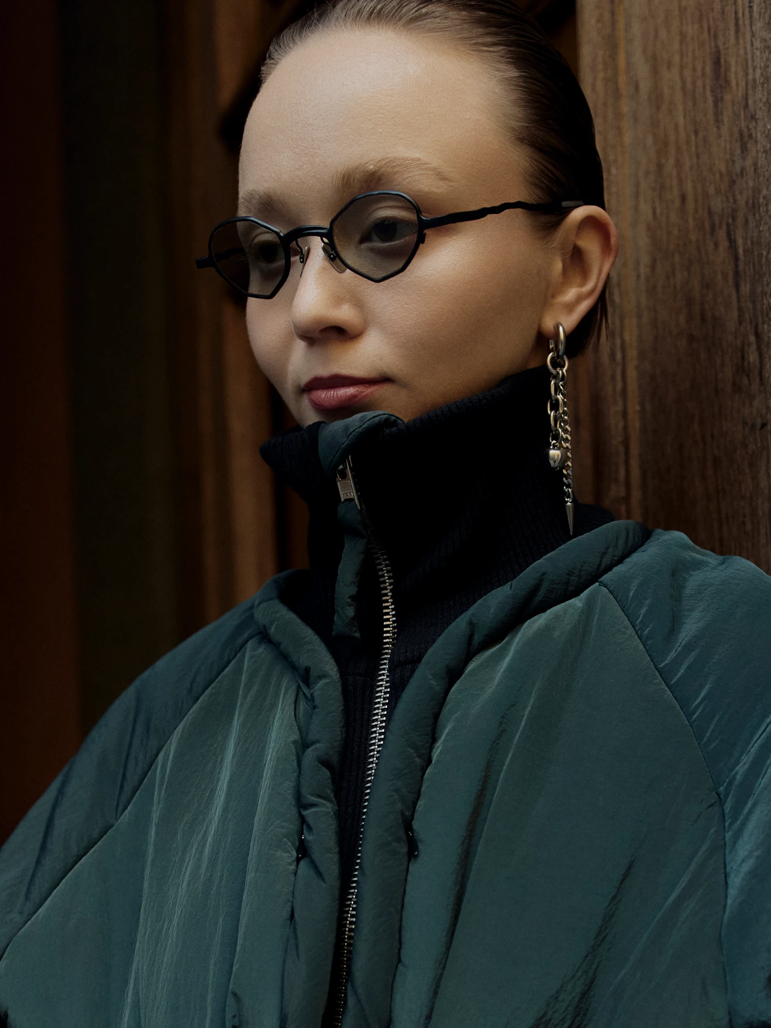 Серьги OMUT Double Split